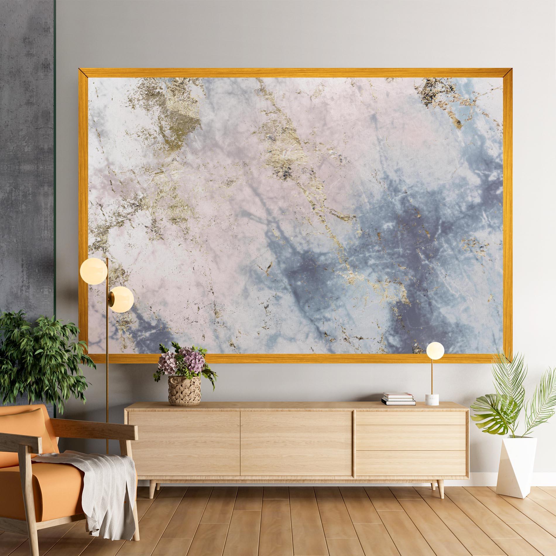 Tablou Canvas Pink Blue Marble mockup 9