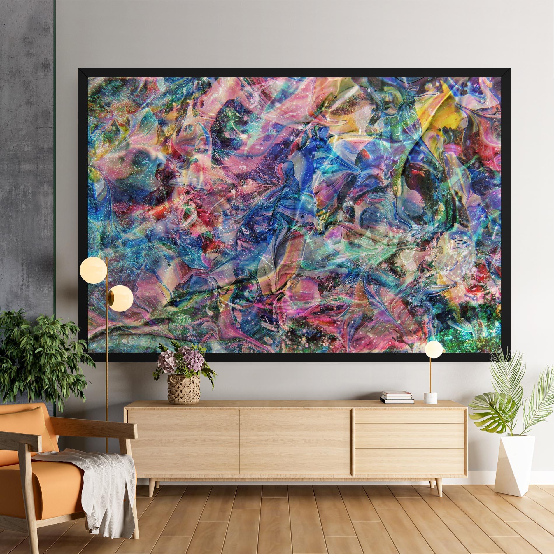 Tablou Canvas Abstract Colourful Glass mockup 9