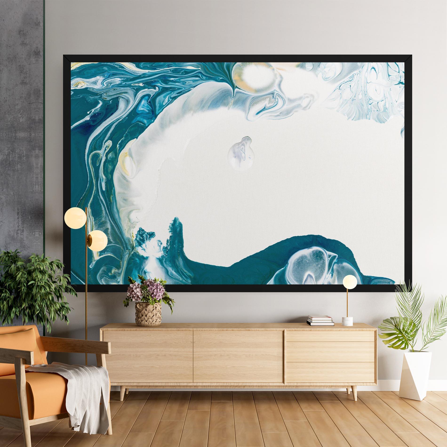 Tablou Canvas Beautiful Blue Paiting mockup 9
