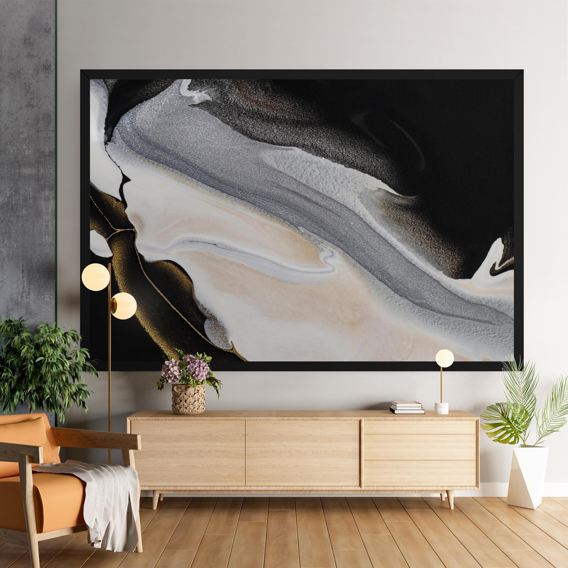 Tablou Canvas Black Light Grey mockup 9