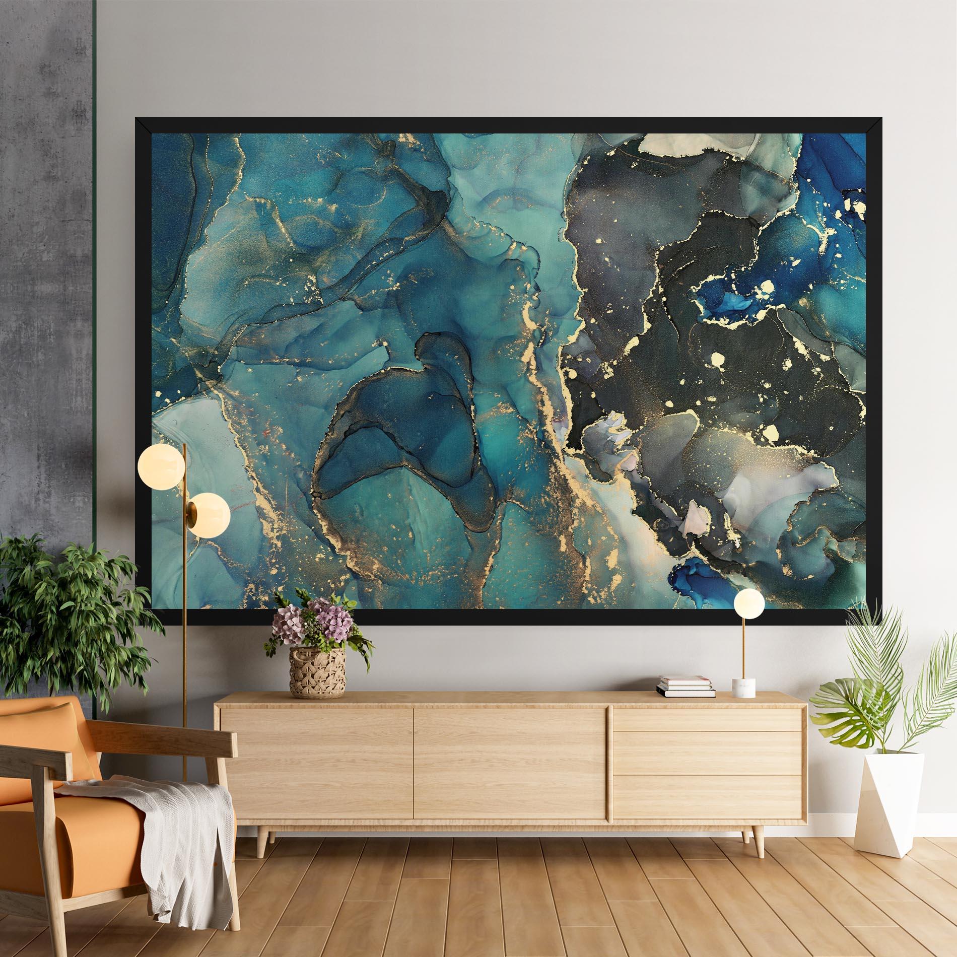 Tablou Canvas Blue Marble mockup 9