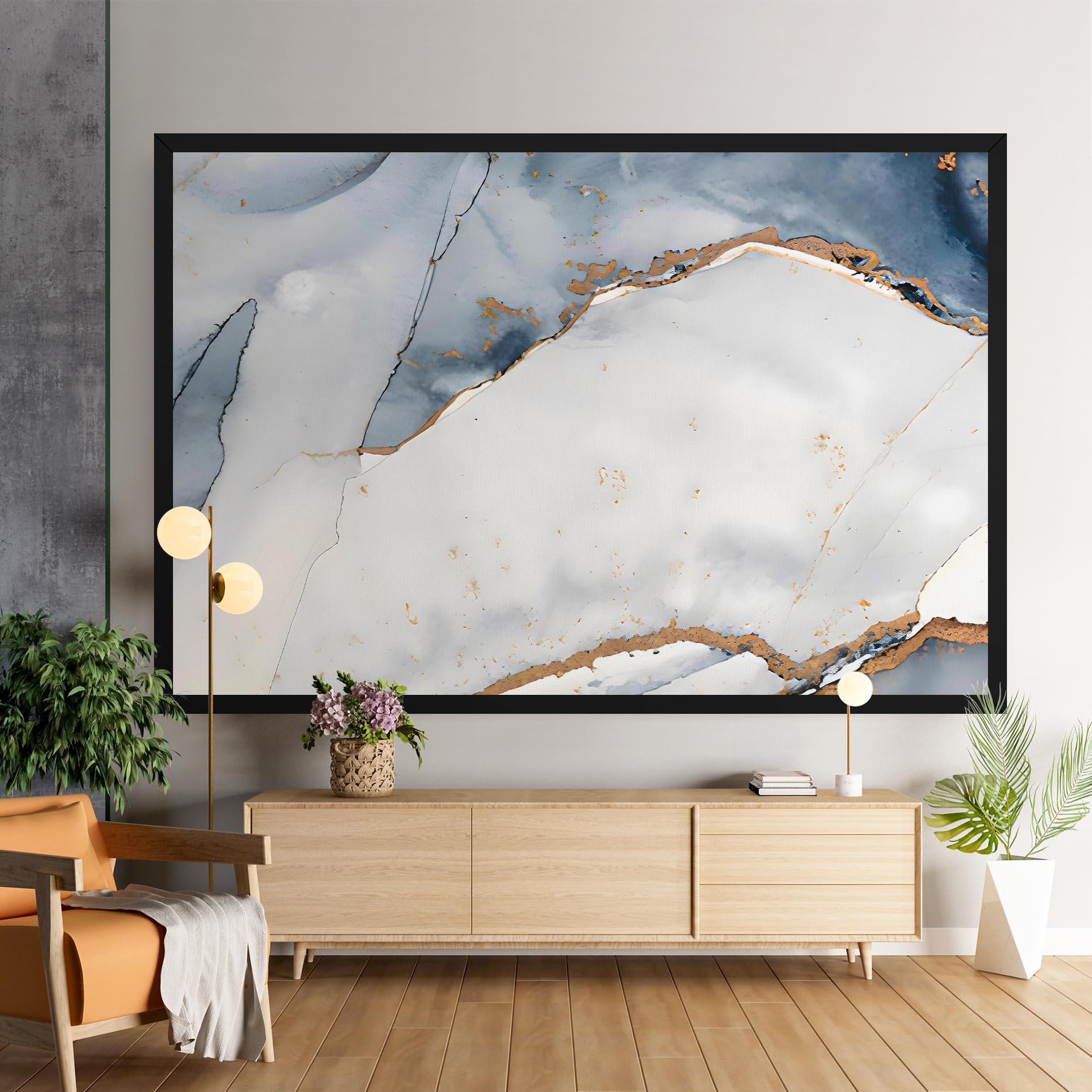 Tablou Canvas Blue Watercolor mockup 9