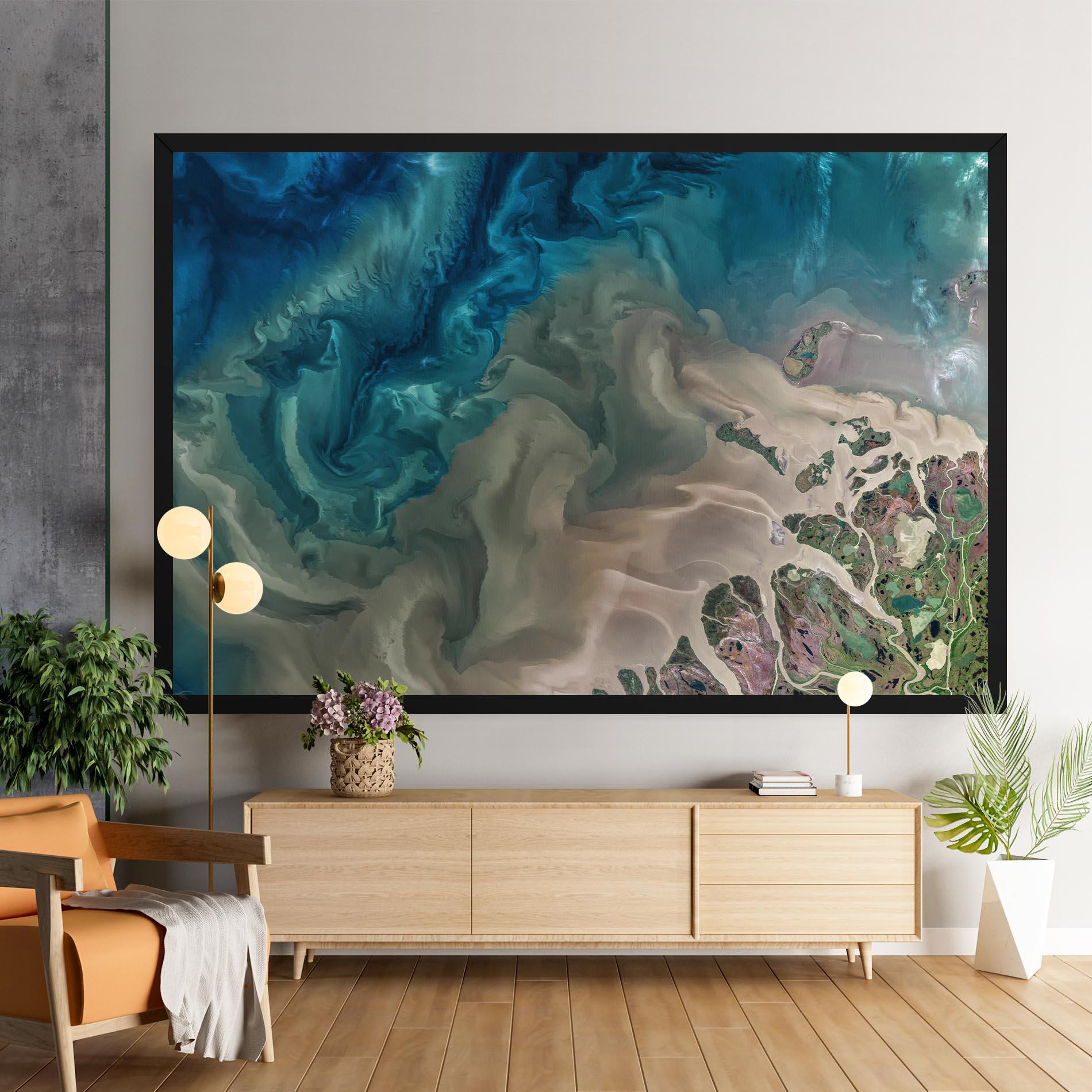 Tablou Canvas Ocean Blue Marble mockup 9