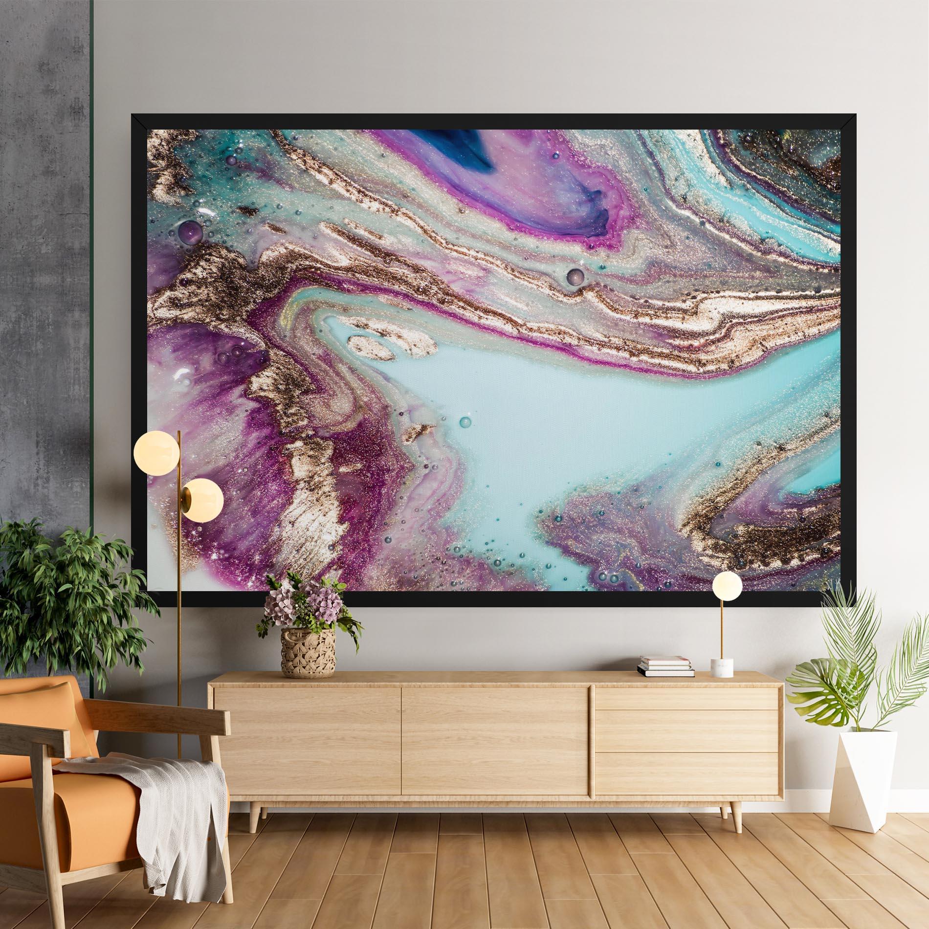 Tablou Canvas Pink Marble Shades mockup 9