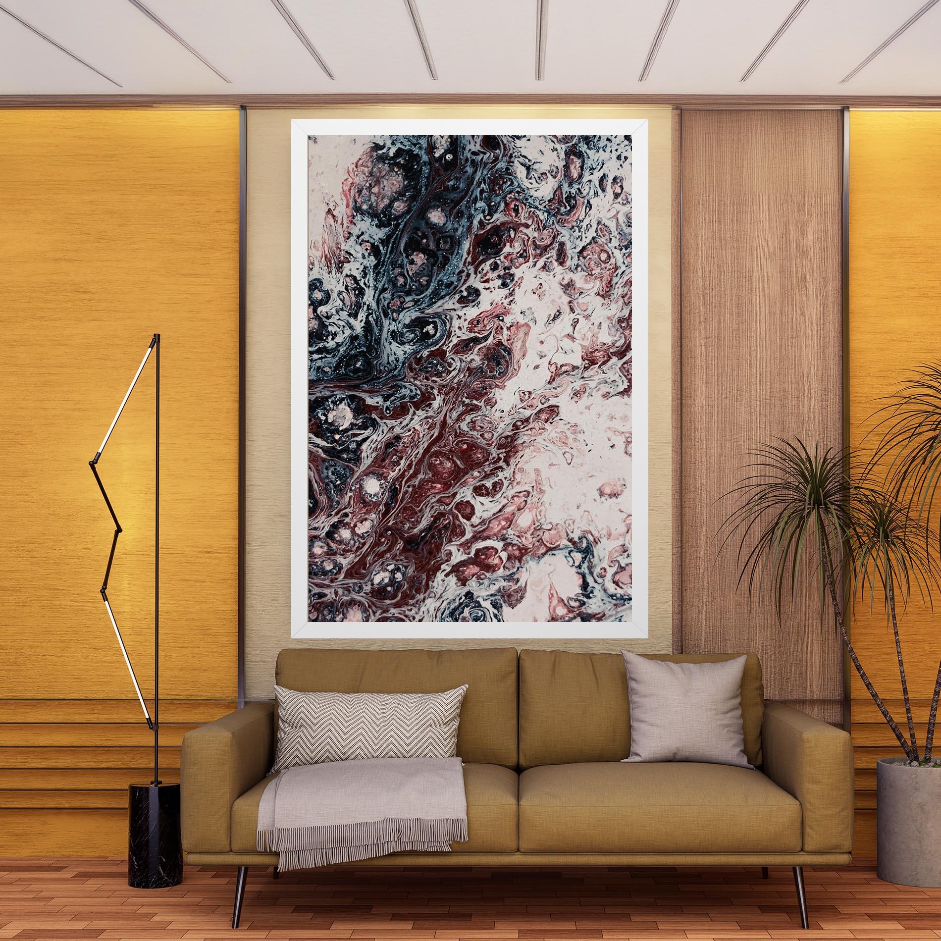 Tablou Canvas Abstract Dark Red mockup 9