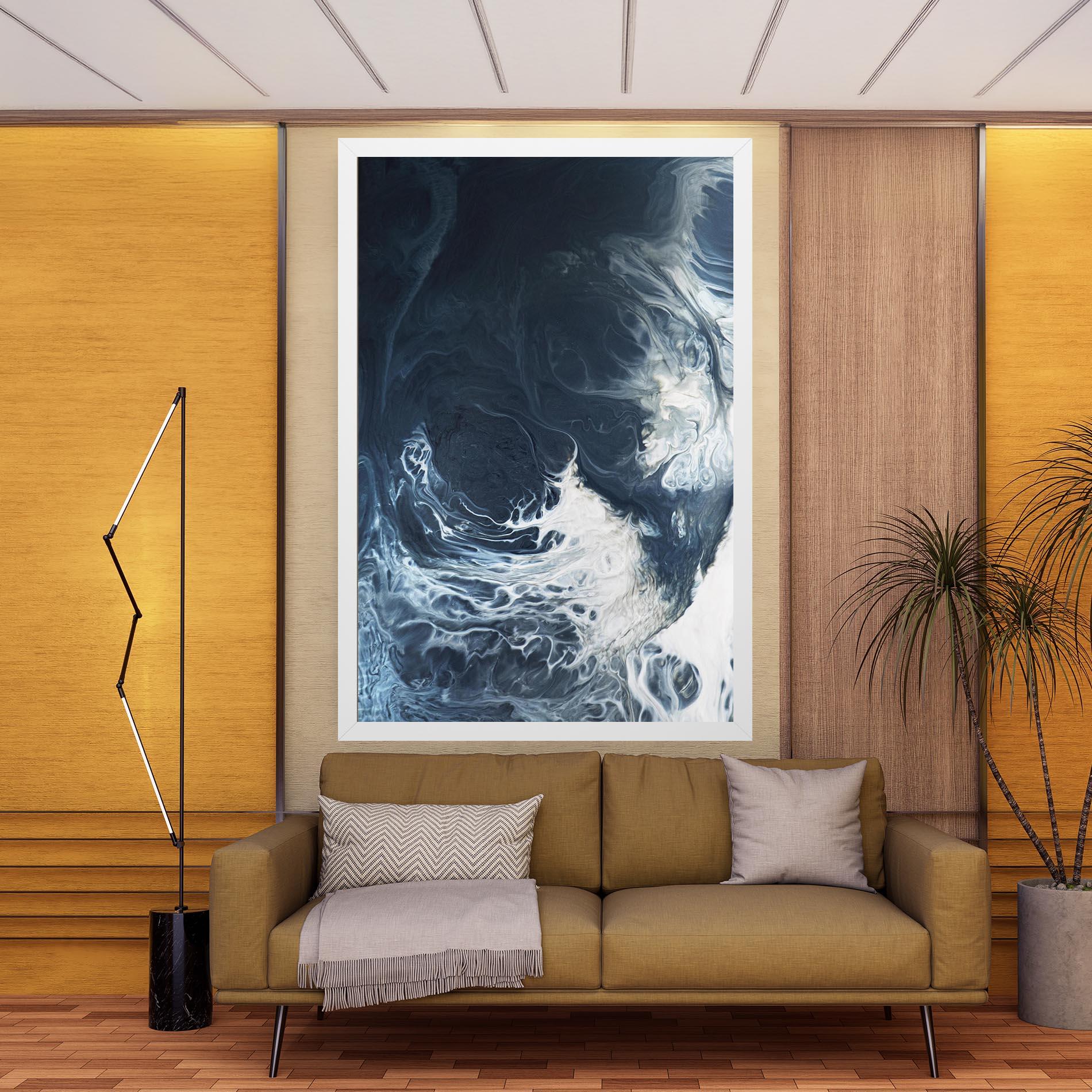 Tablou Canvas Dark Blue Wave mockup 9