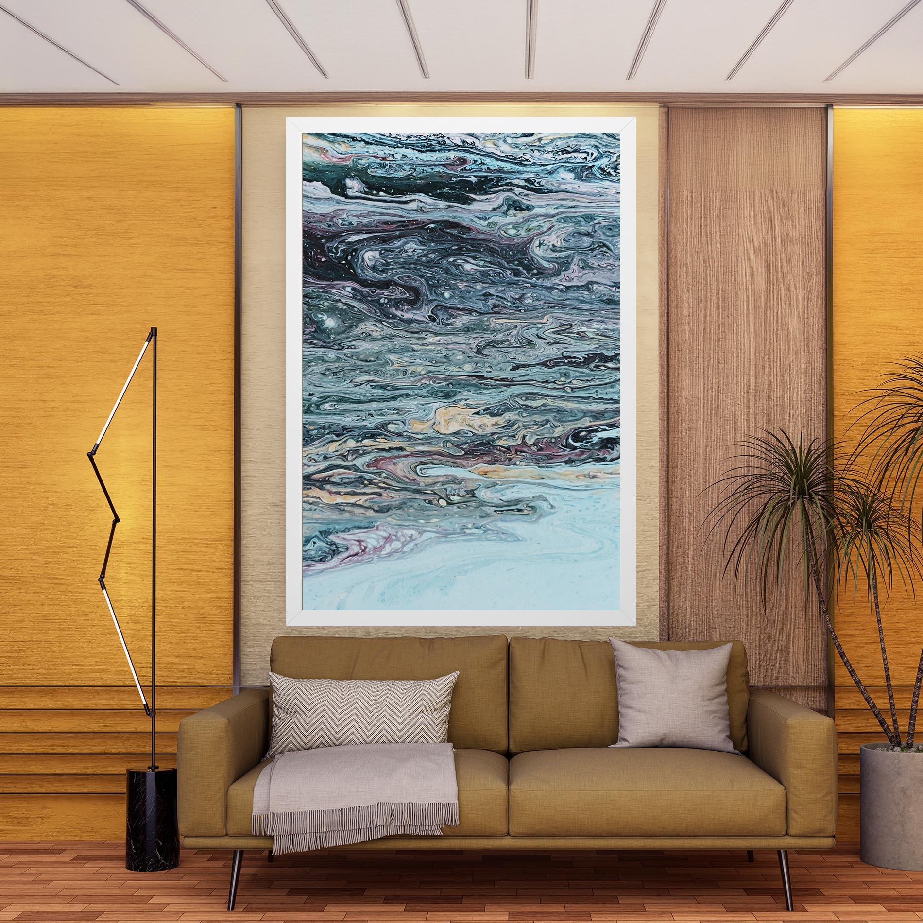 Tablou Canvas Light Blue Abstract mockup 9