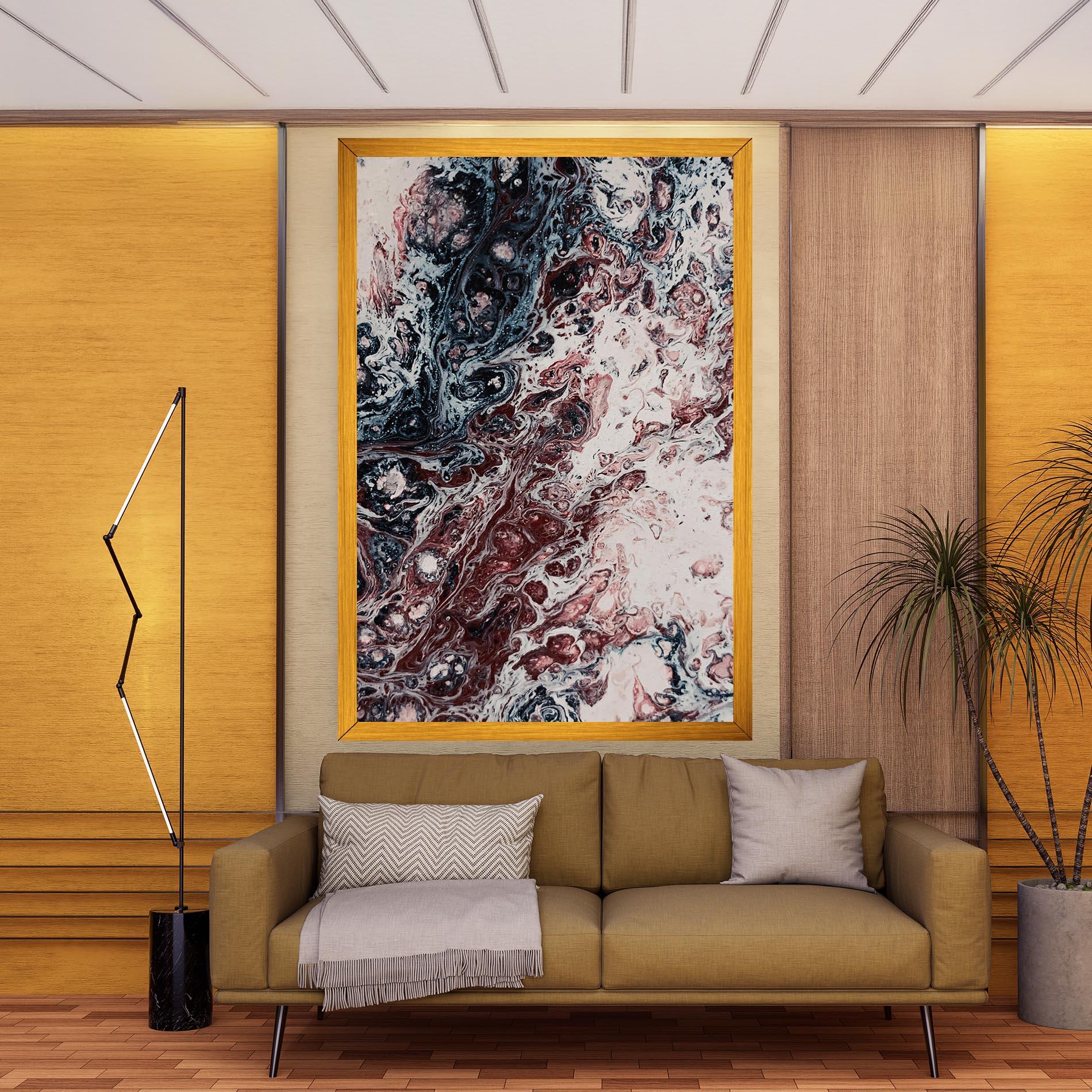 Tablou Canvas Abstract Dark Red mockup 9