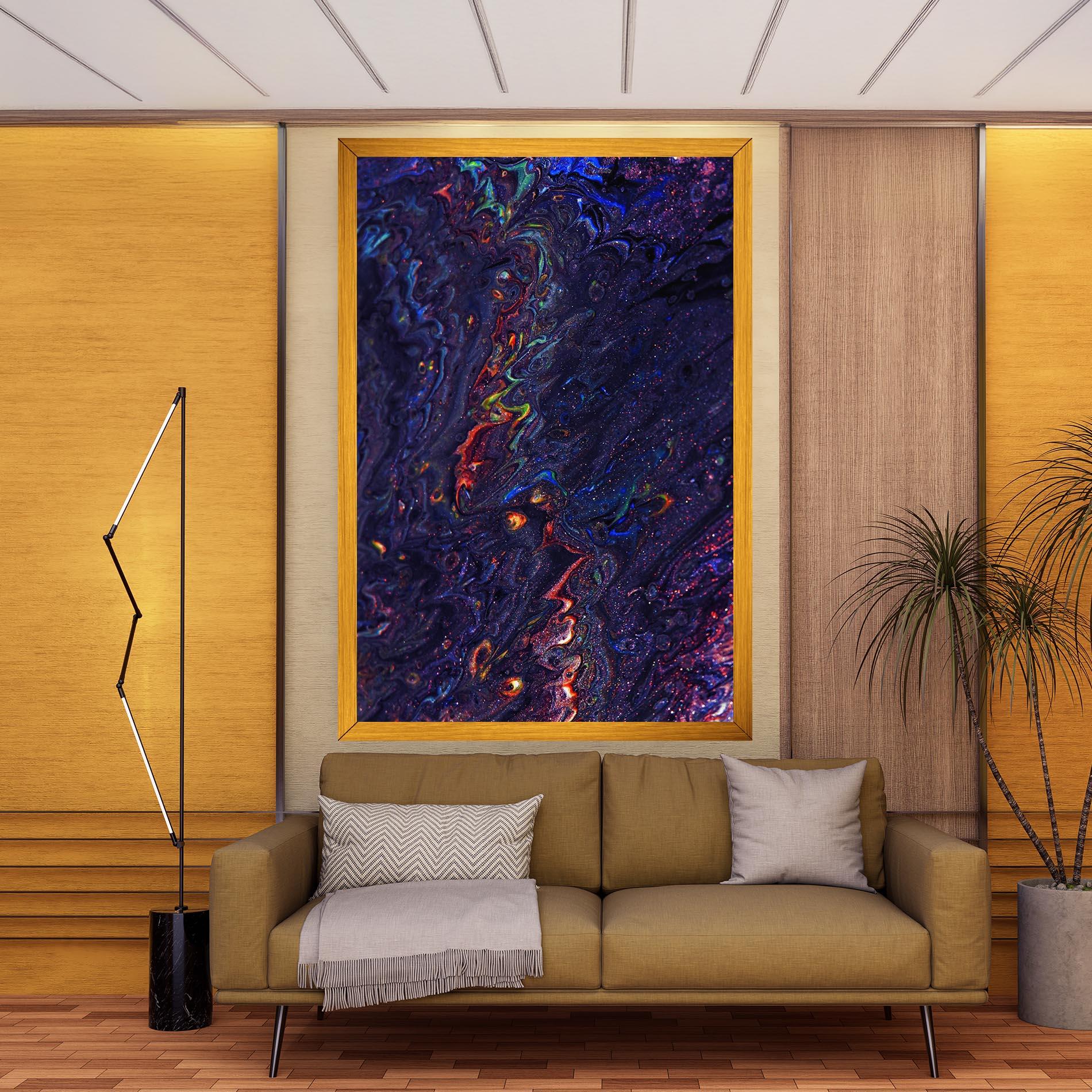 Tablou Canvas Dark Purple Texture mockup 9