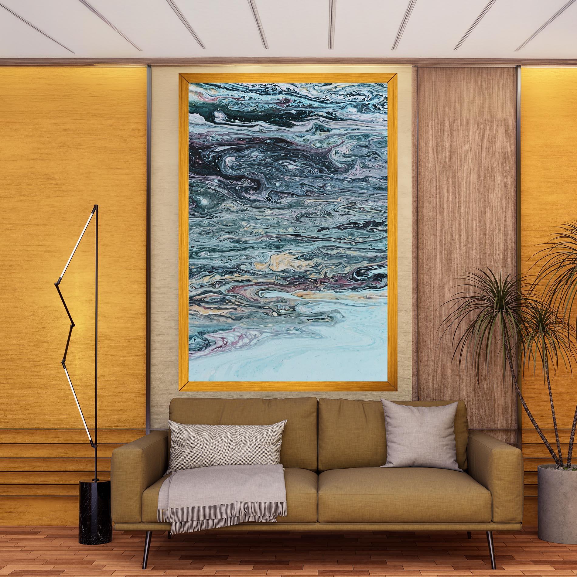 Tablou Canvas Light Blue Abstract mockup 9