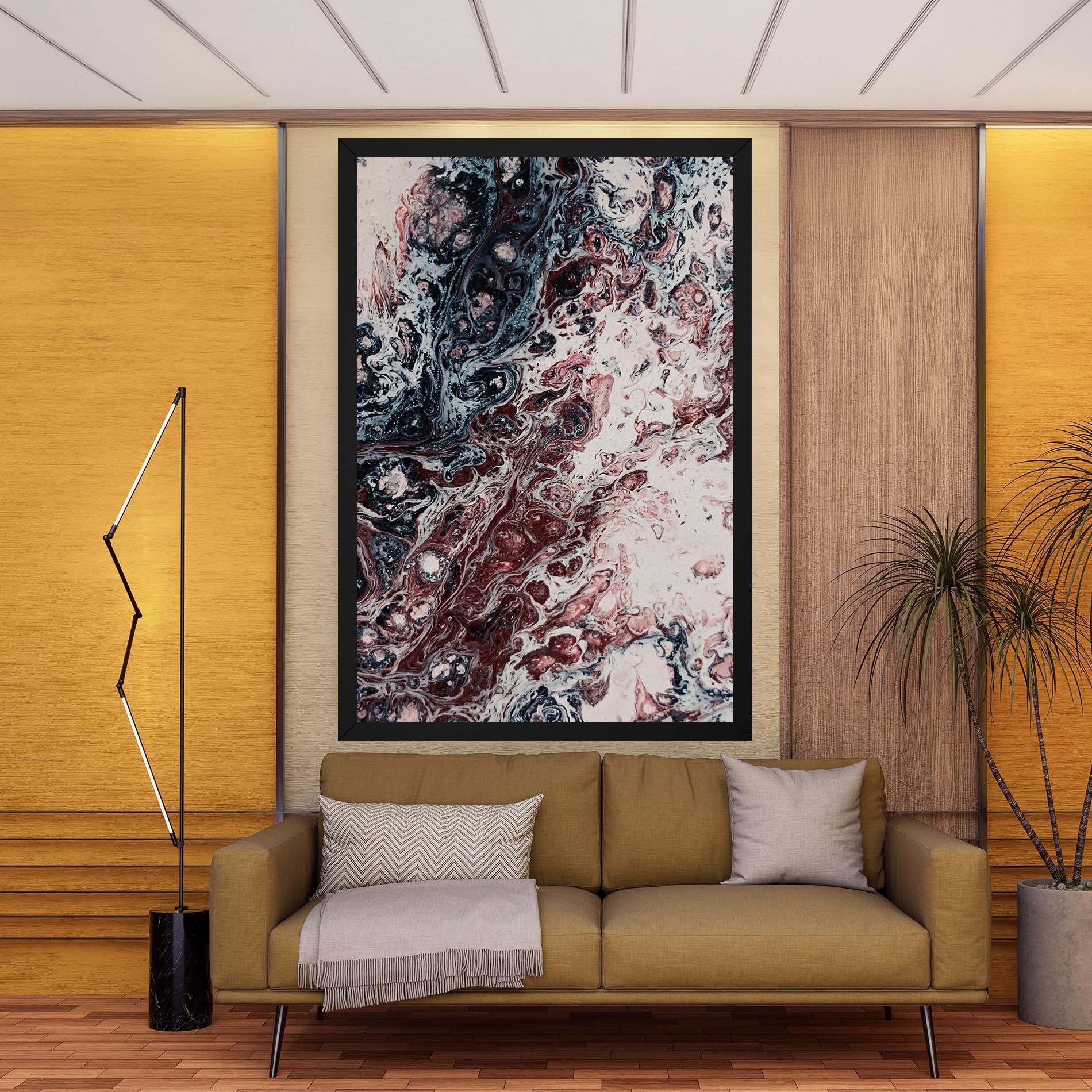 Tablou Canvas Abstract Dark Red mockup 9
