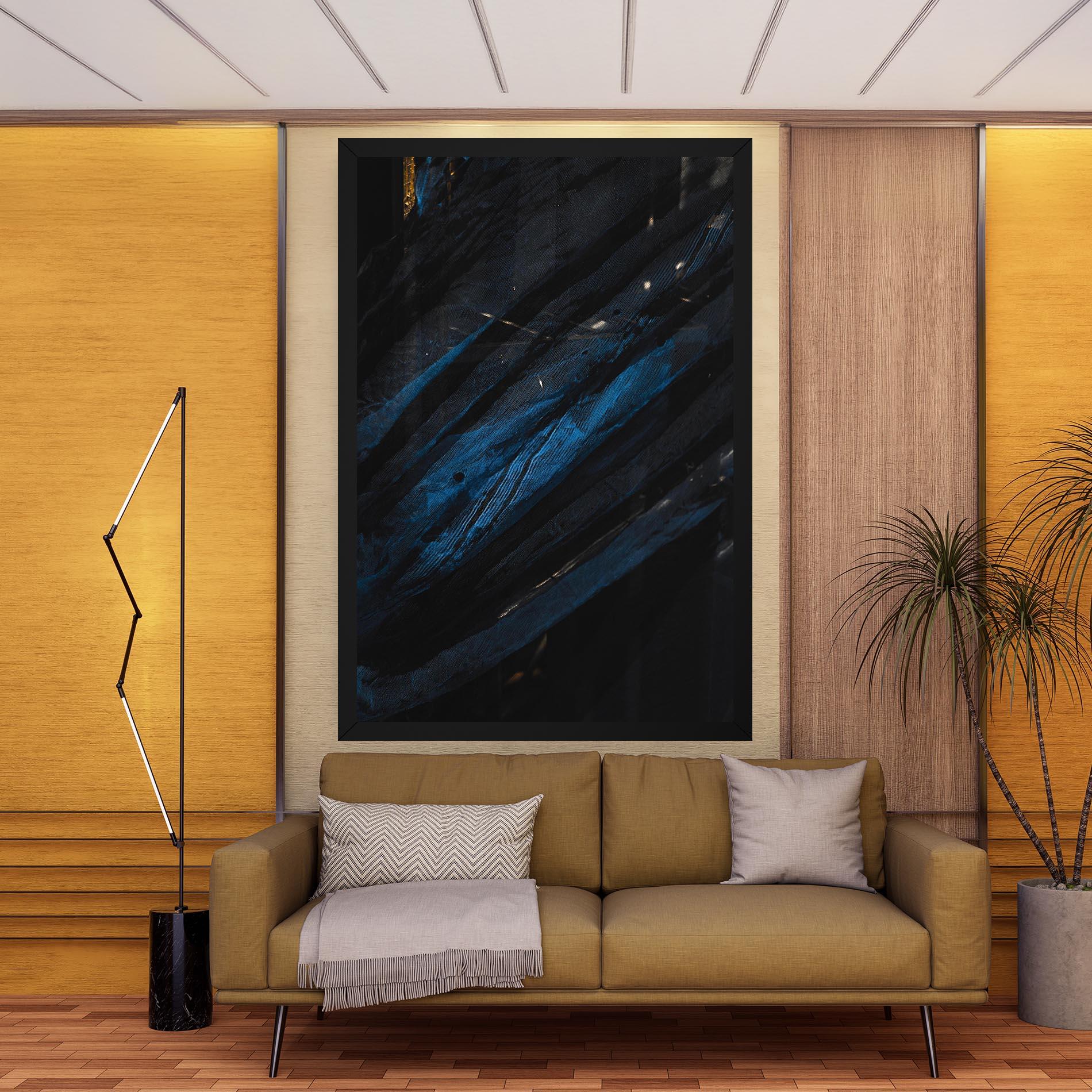 Tablou Canvas Blue Lines mockup 9