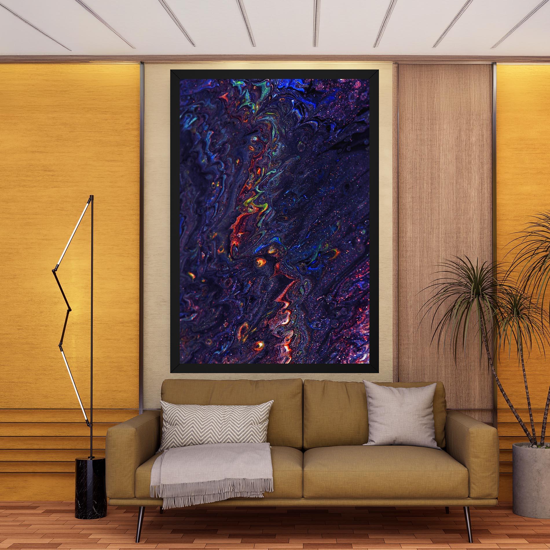 Tablou Canvas Dark Purple Texture mockup 9