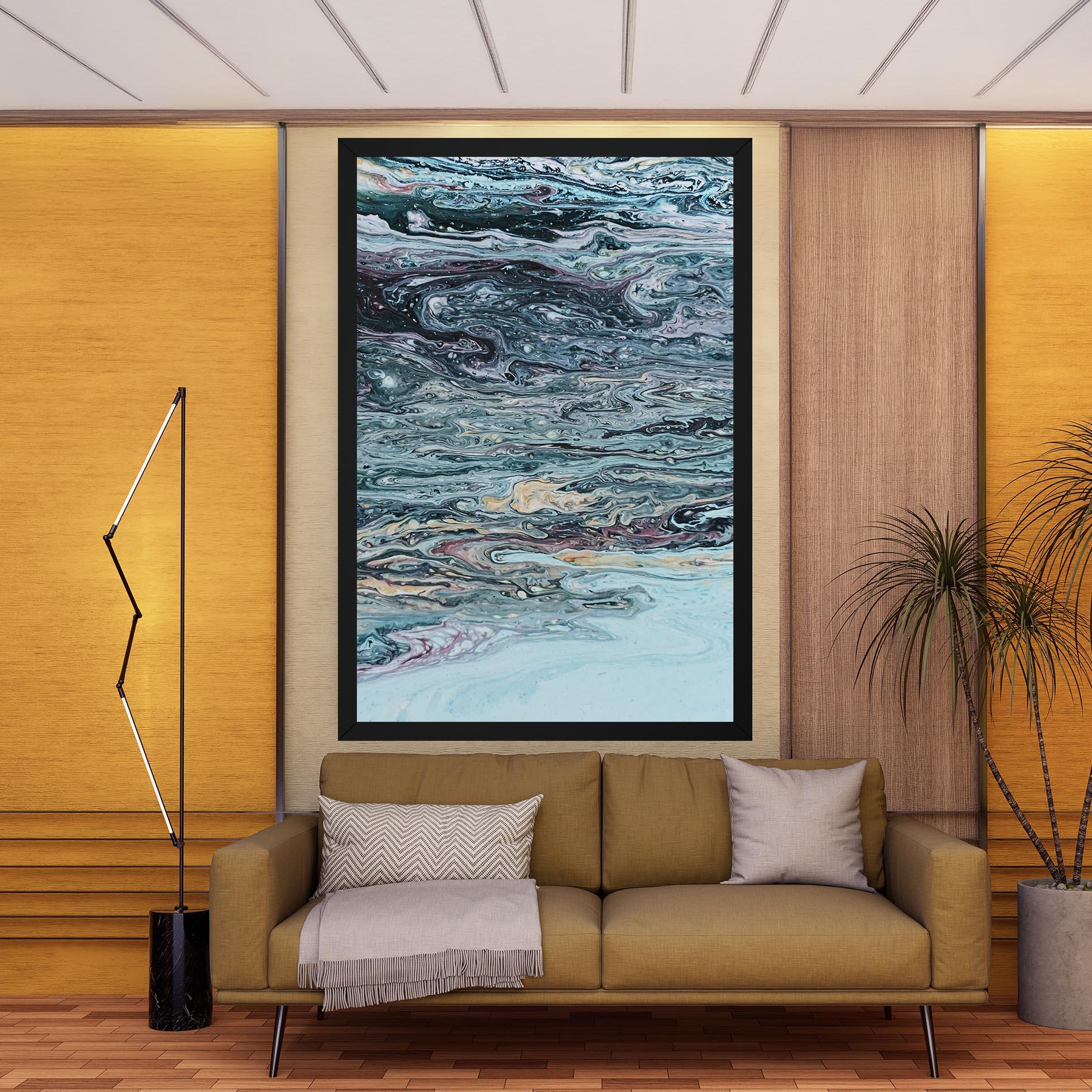 Tablou Canvas Light Blue Abstract mockup 9