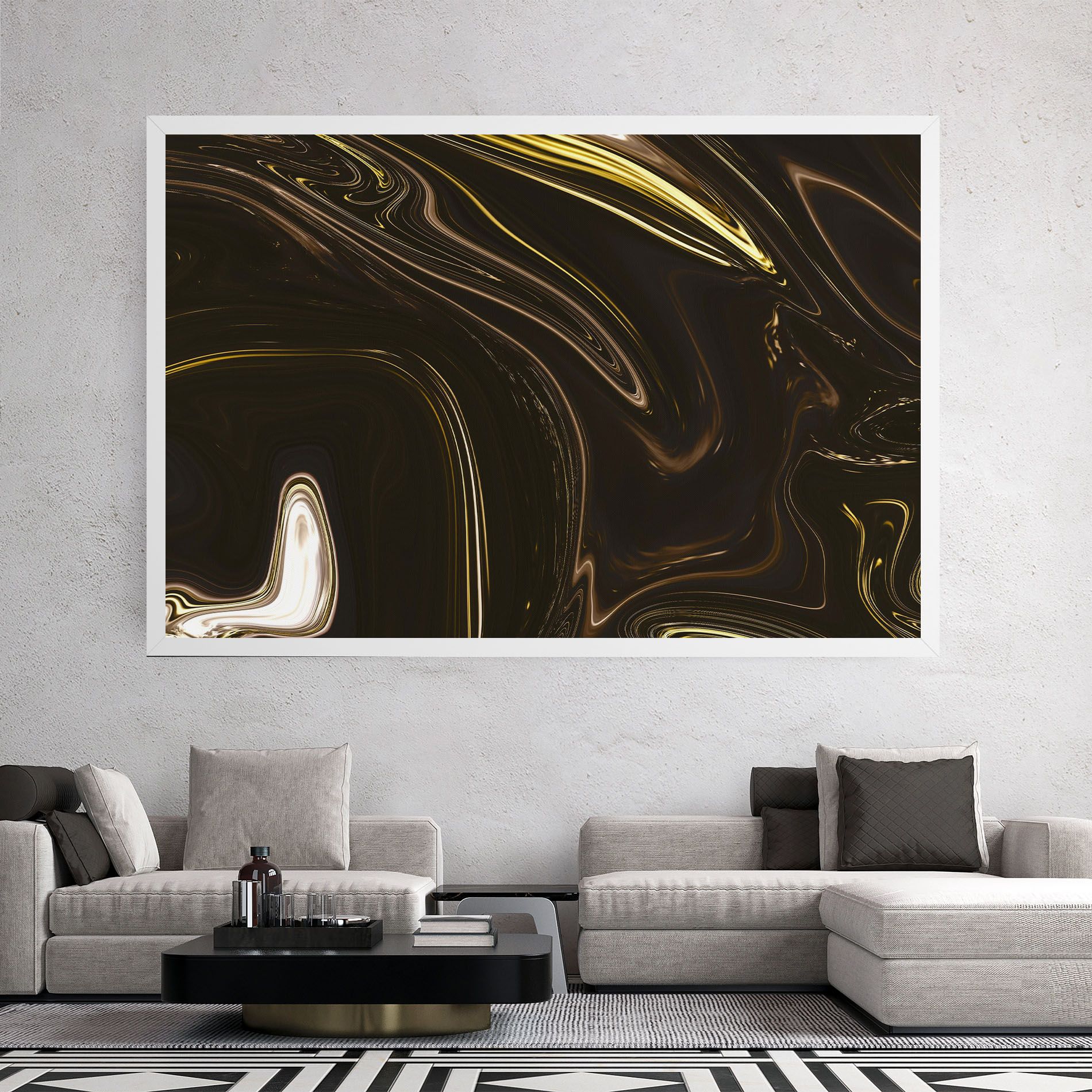 Black Gold Marble mockup 2