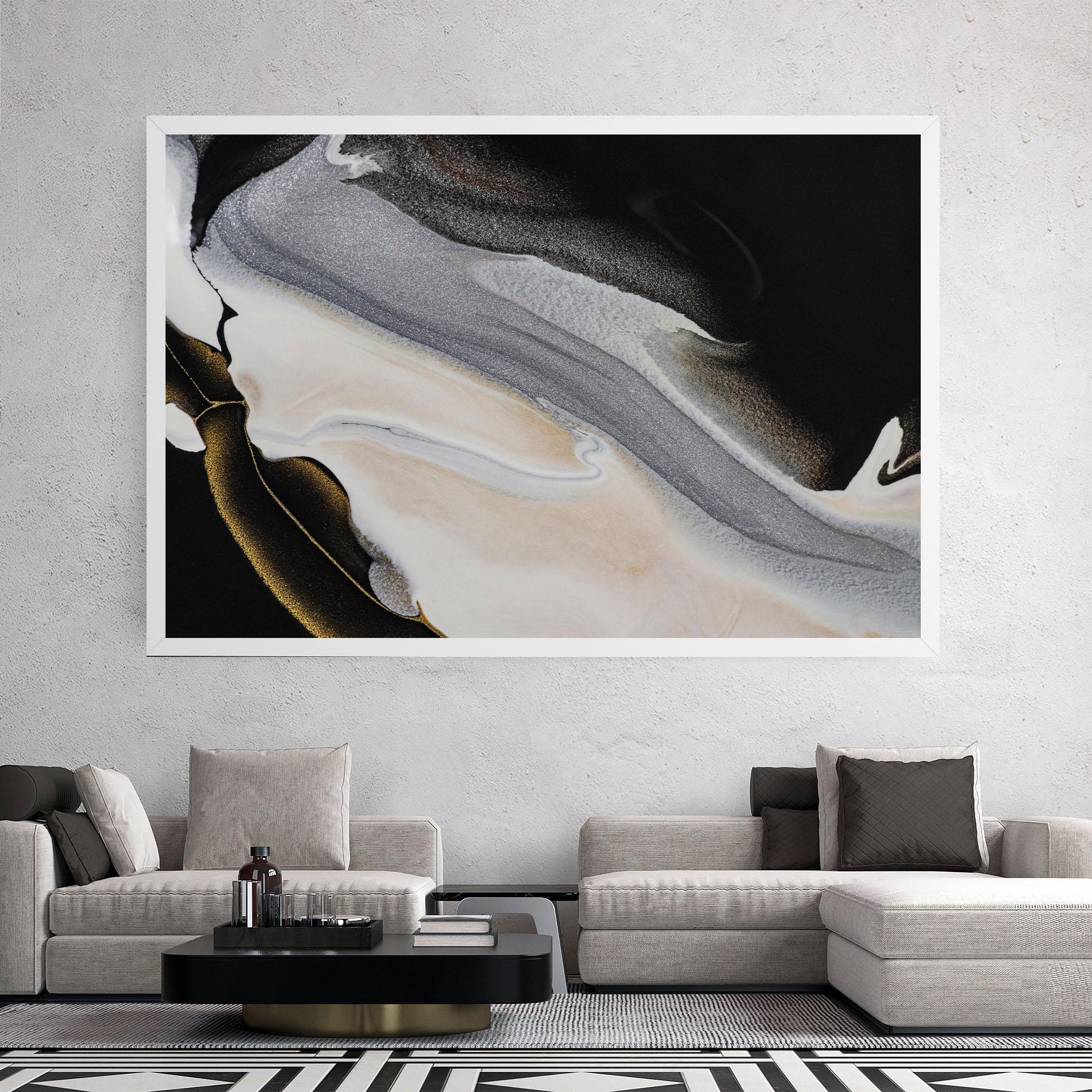 Tablou Canvas Black Light Grey mockup 2