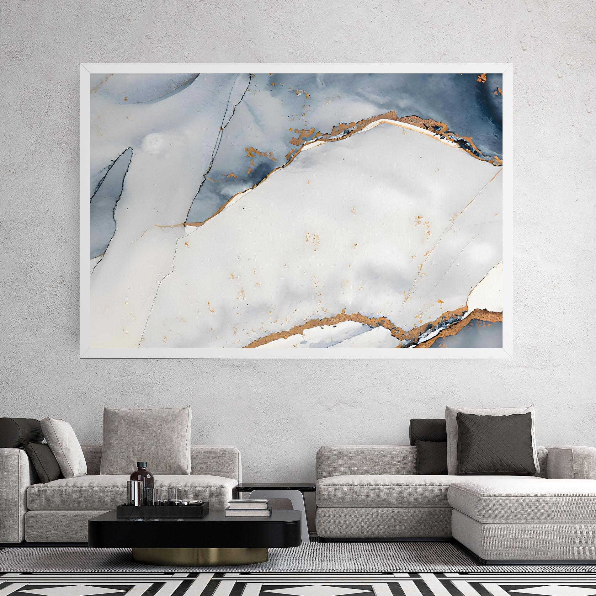 Tablou Canvas Blue Watercolor mockup 2