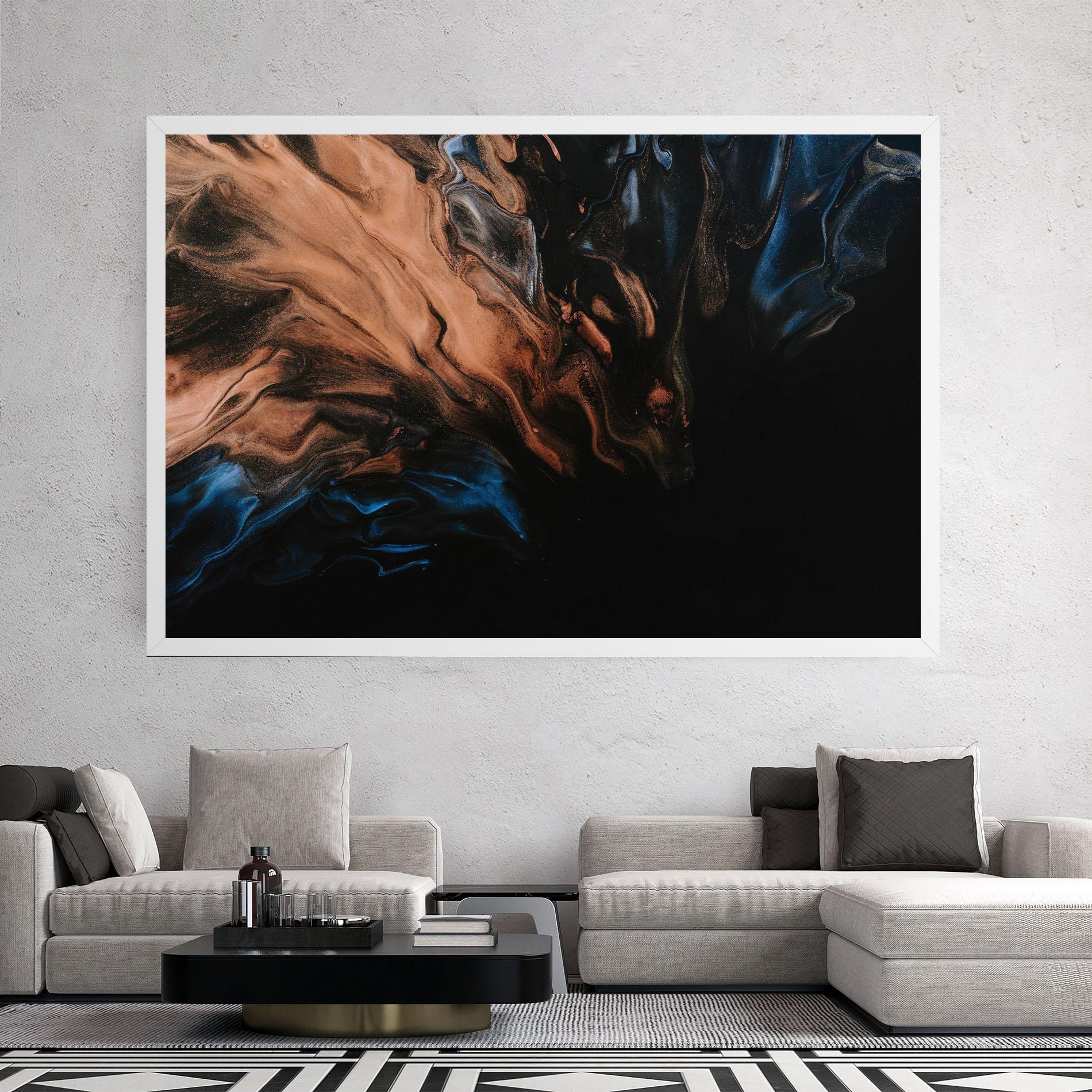 Tablou Canvas Dark Flame Abstract mockup 2