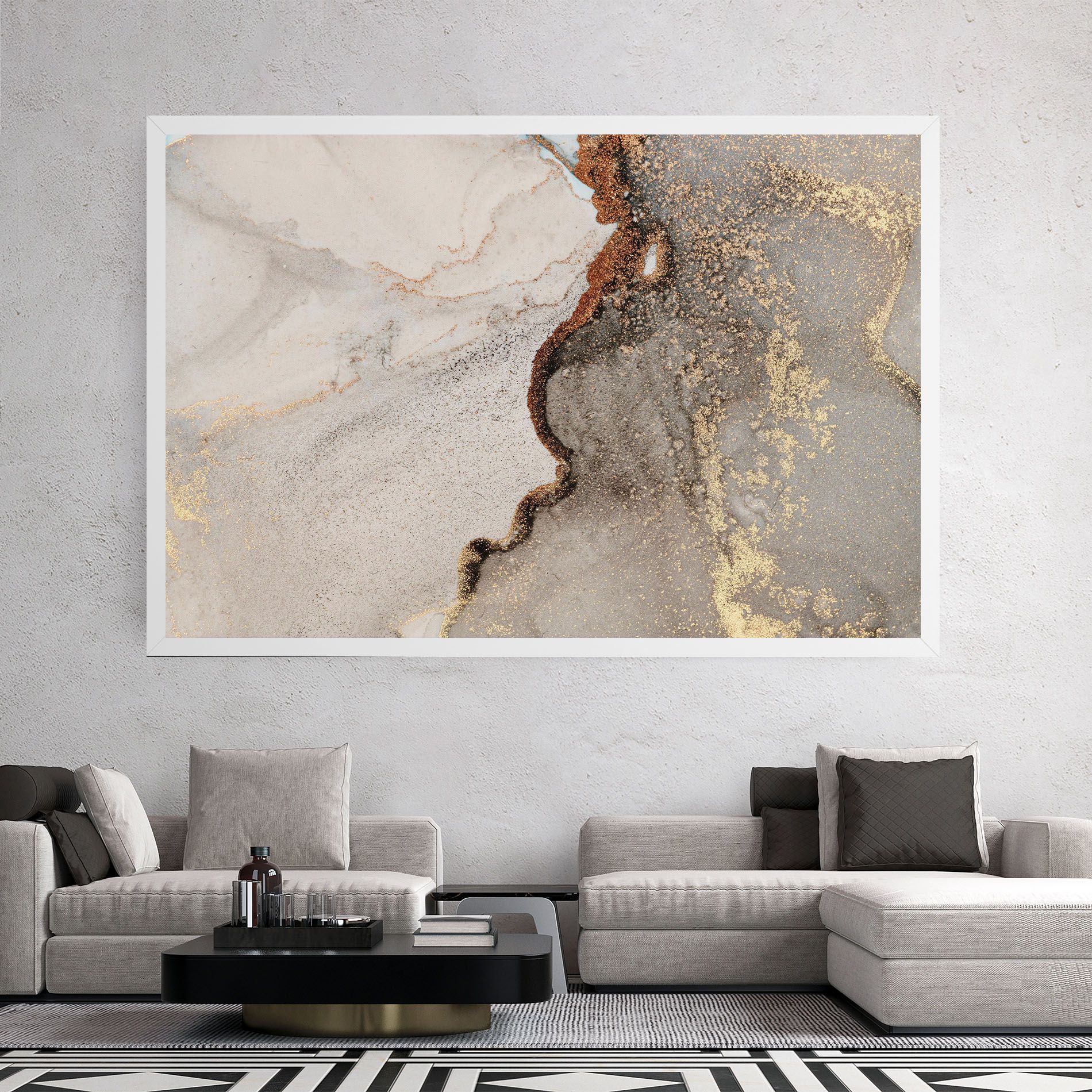 Grey Gold Marble Gigapixel Art Scale 0_50x mockup 2