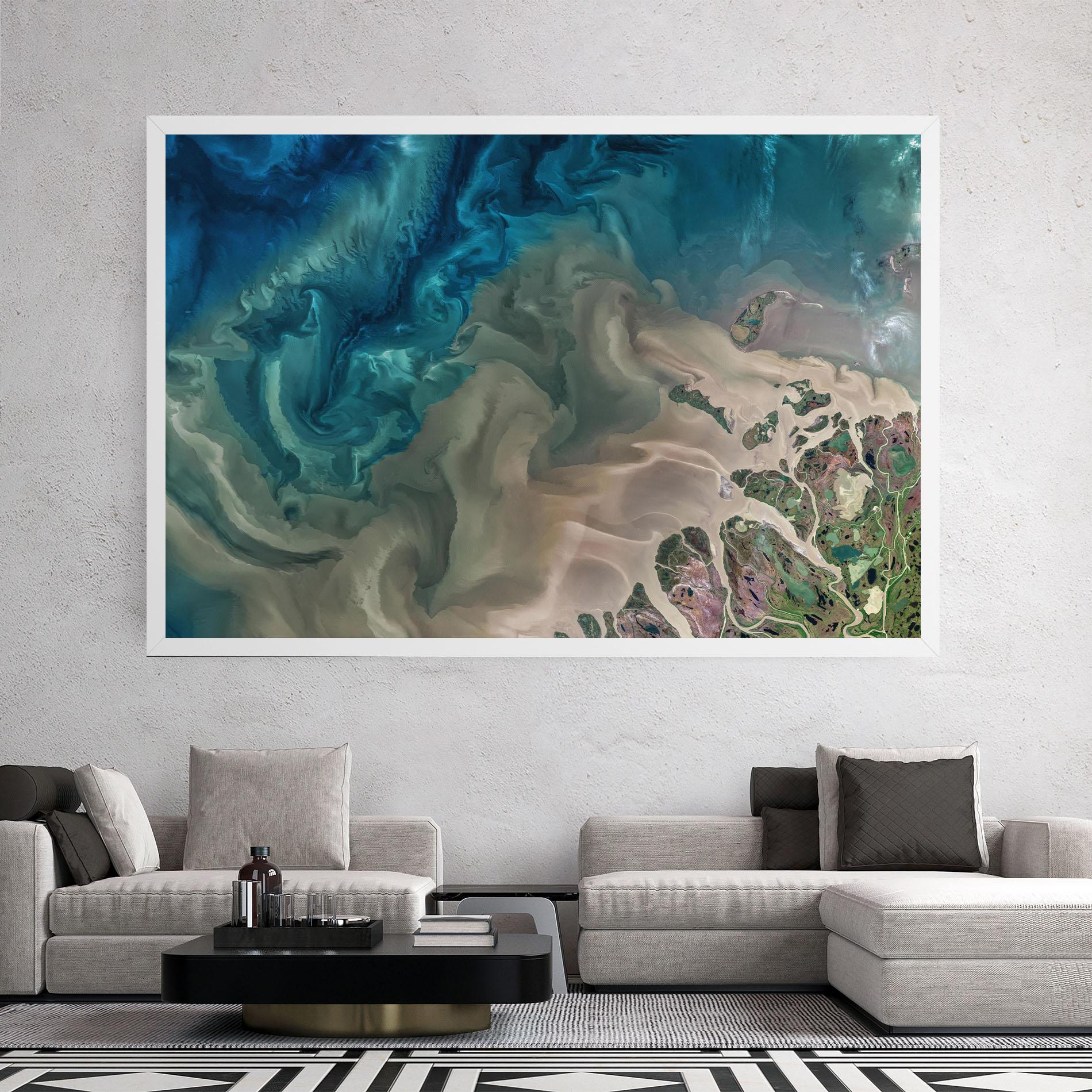 Tablou Canvas Ocean Blue Marble mockup 2