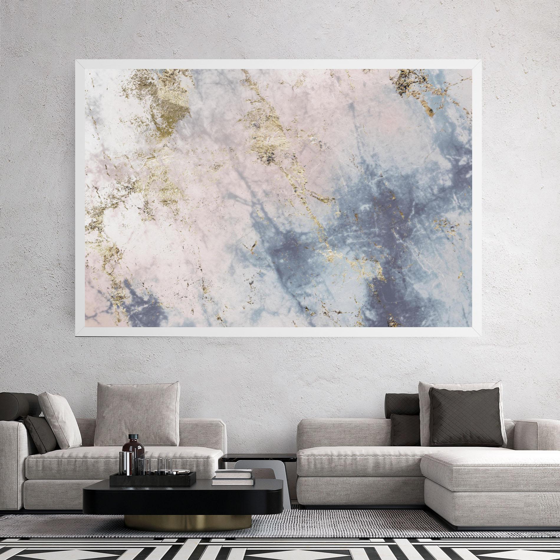 Tablou Canvas Pink Blue Marble mockup 2