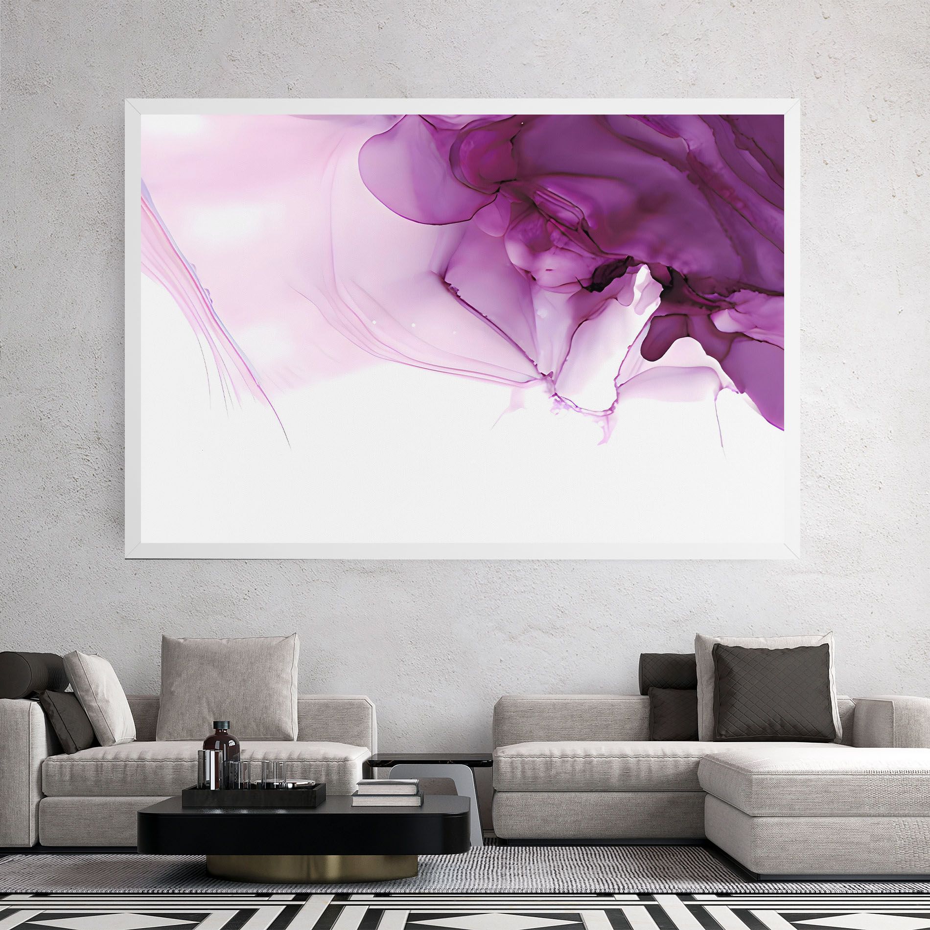 Purple Ink Marble mockup 2