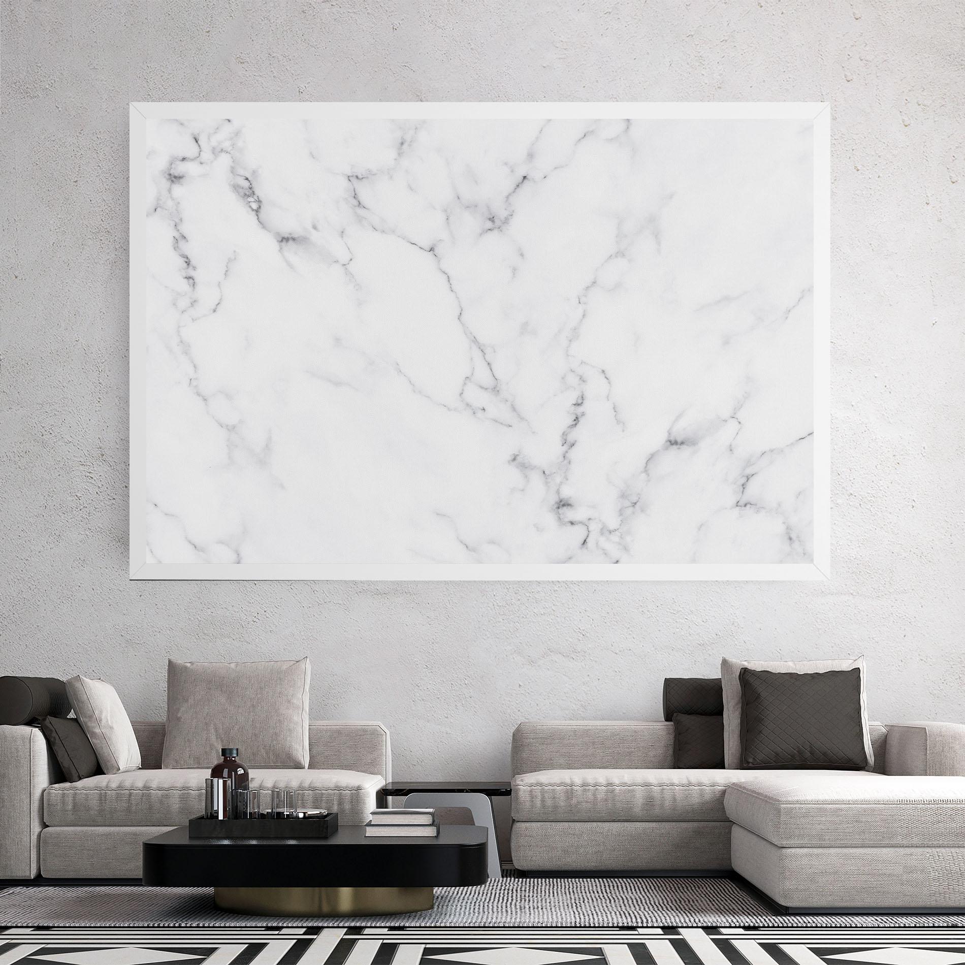 Tablou Canvas White Marble Texture mockup 2