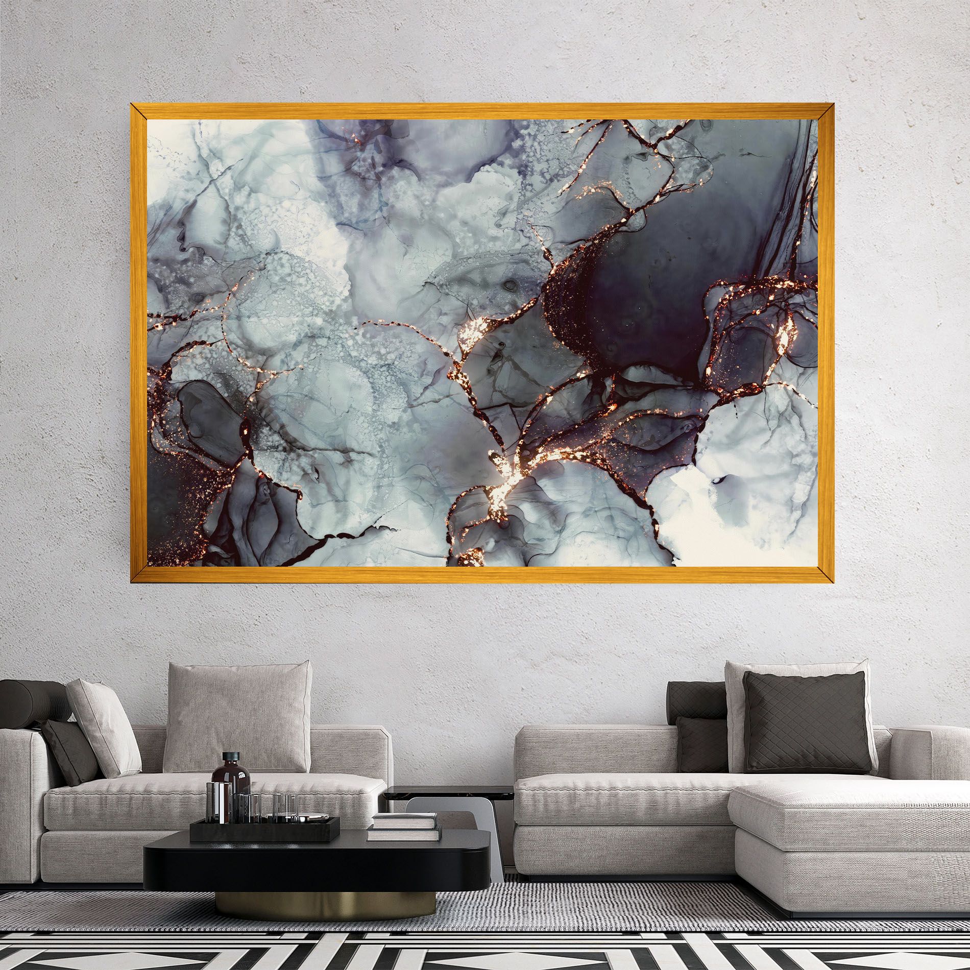 Abstract Gold Path mockup 2