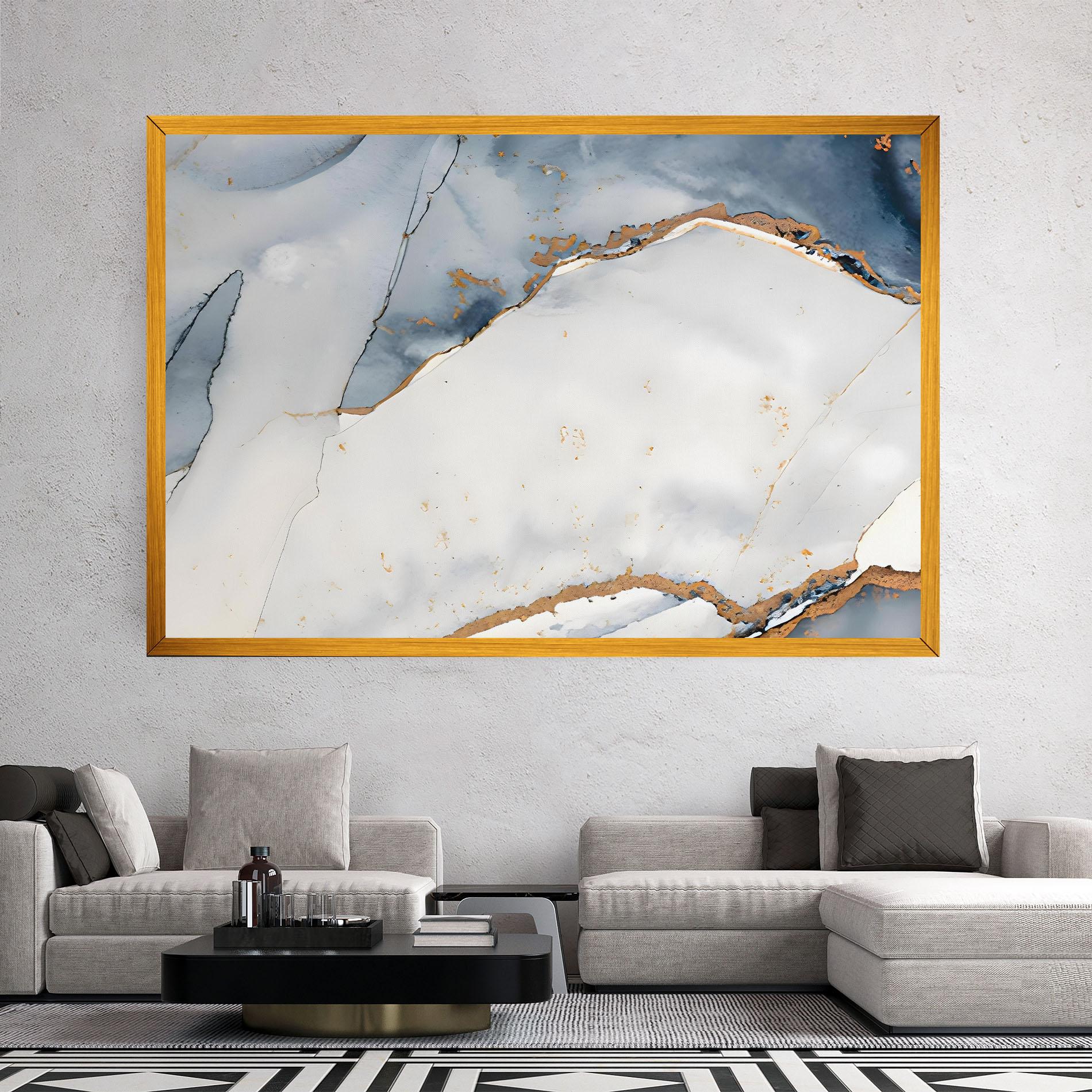 Tablou Canvas Blue Watercolor mockup 2