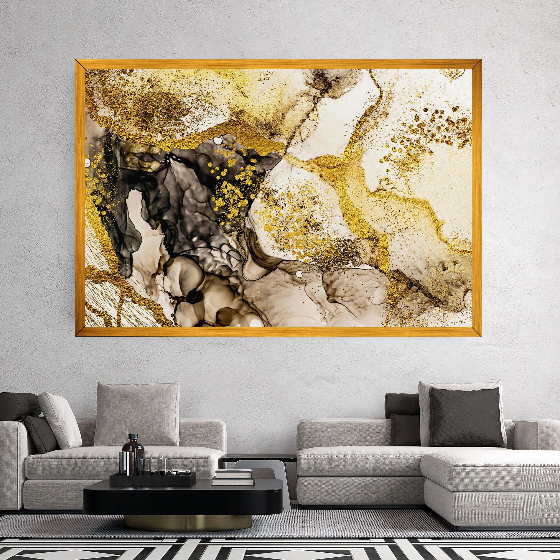 Tablou Canvas Golden Sand mockup 2