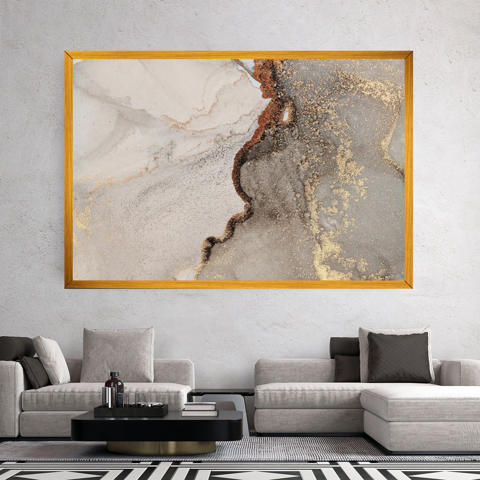 Grey Gold Marble Gigapixel Art Scale 0_50x mockup 2