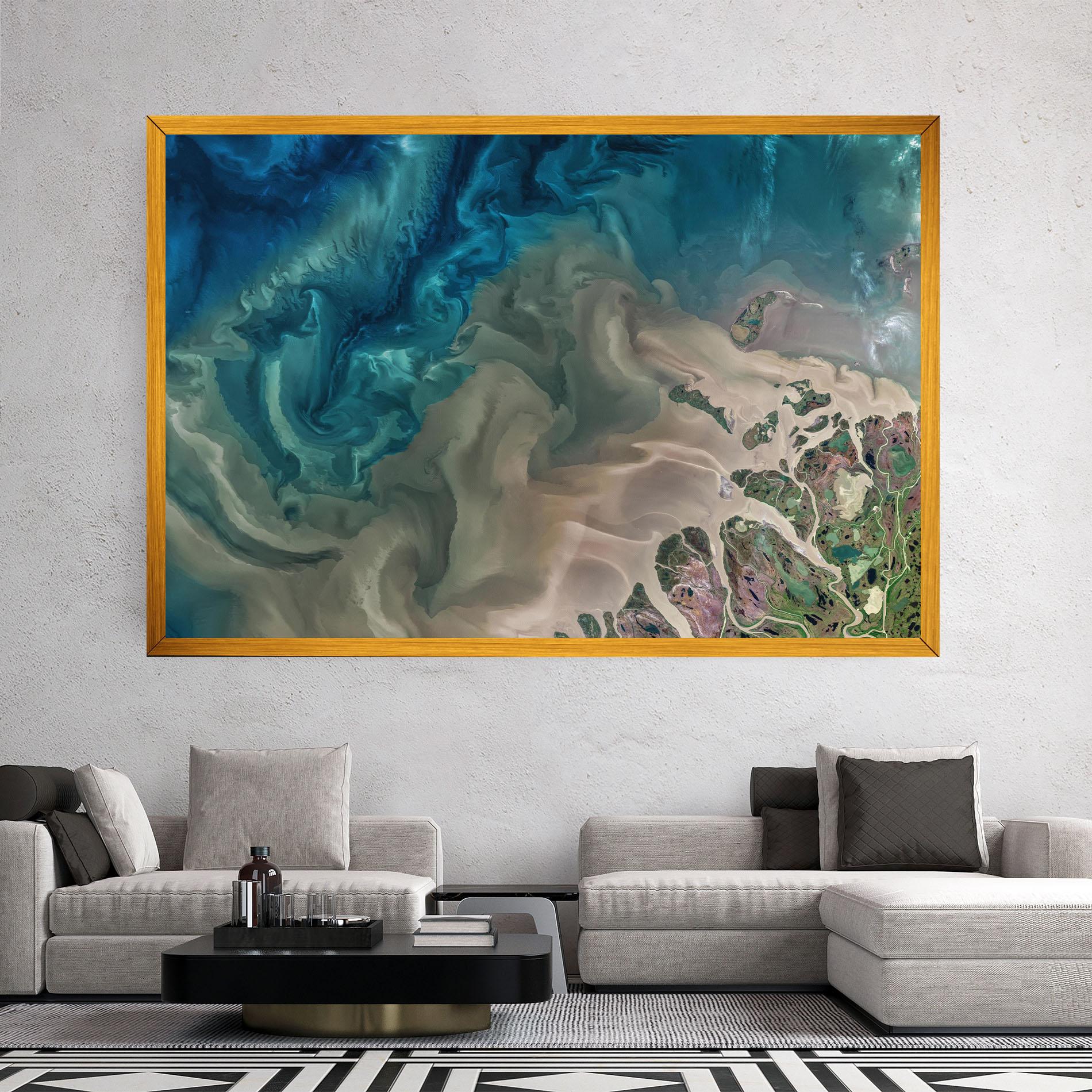 Tablou Canvas Ocean Blue Marble mockup 2