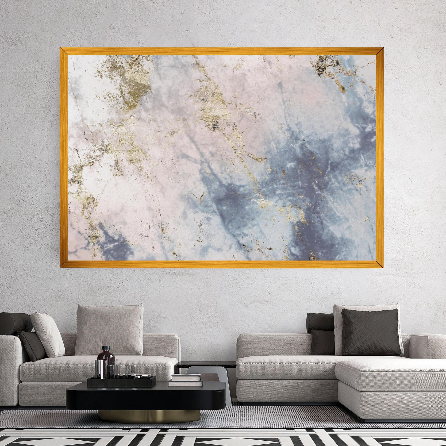 Tablou Canvas Pink Blue Marble mockup 2