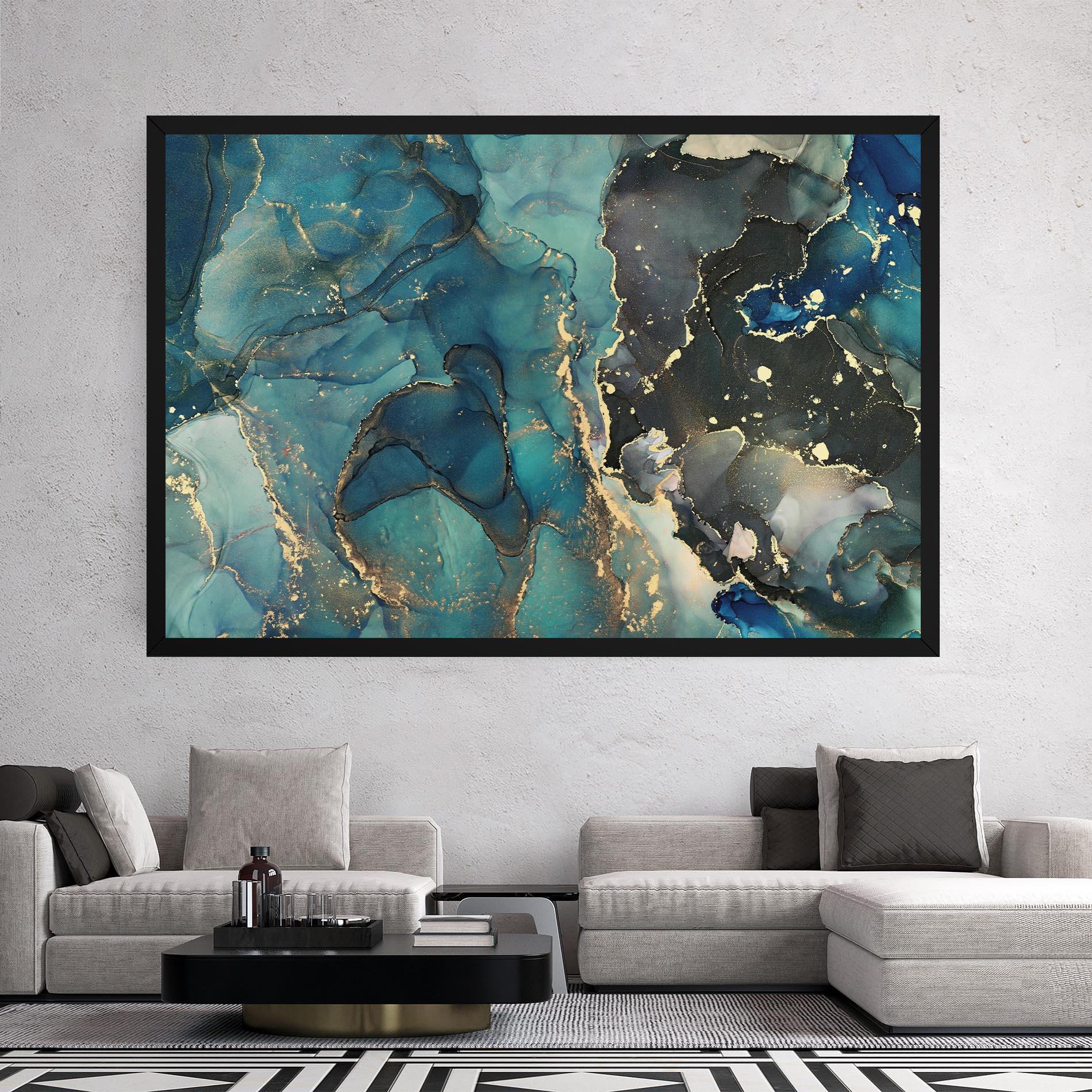 Tablou Canvas Blue Marble mockup 2