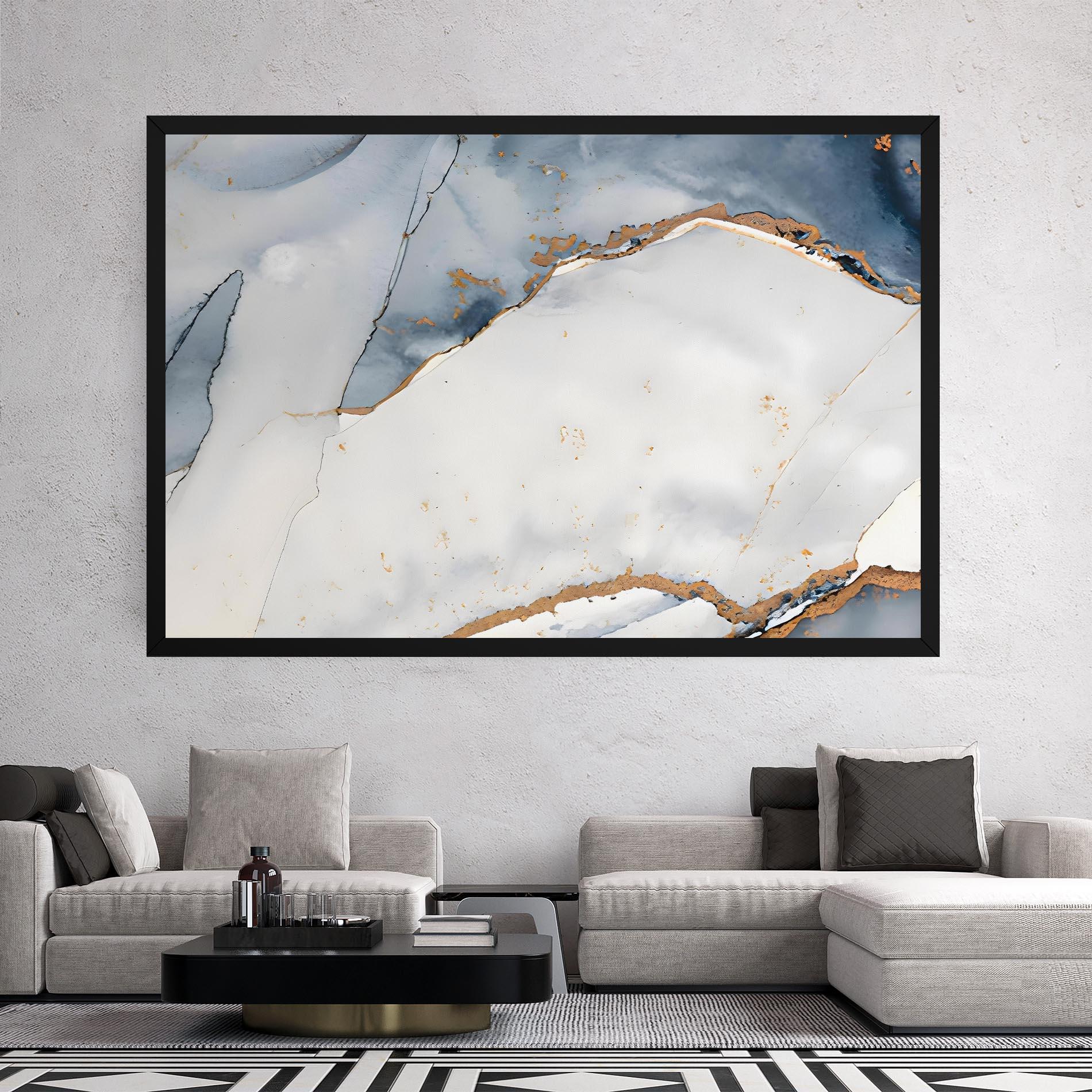 Tablou Canvas Blue Watercolor mockup 2