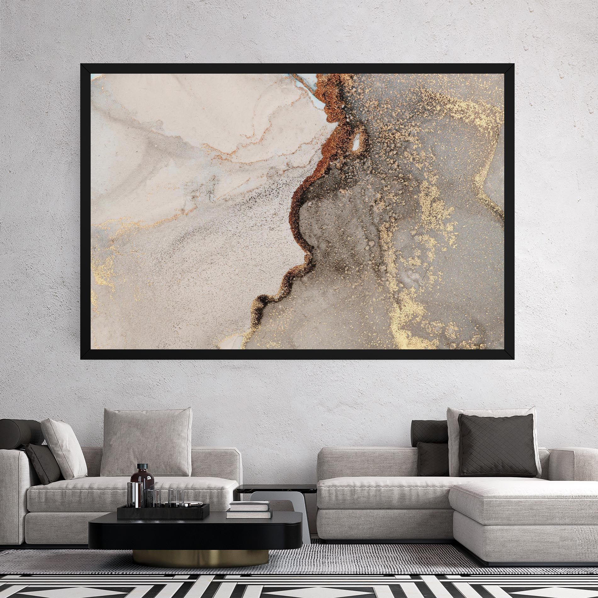 Grey Gold Marble Gigapixel Art Scale 0_50x mockup 2