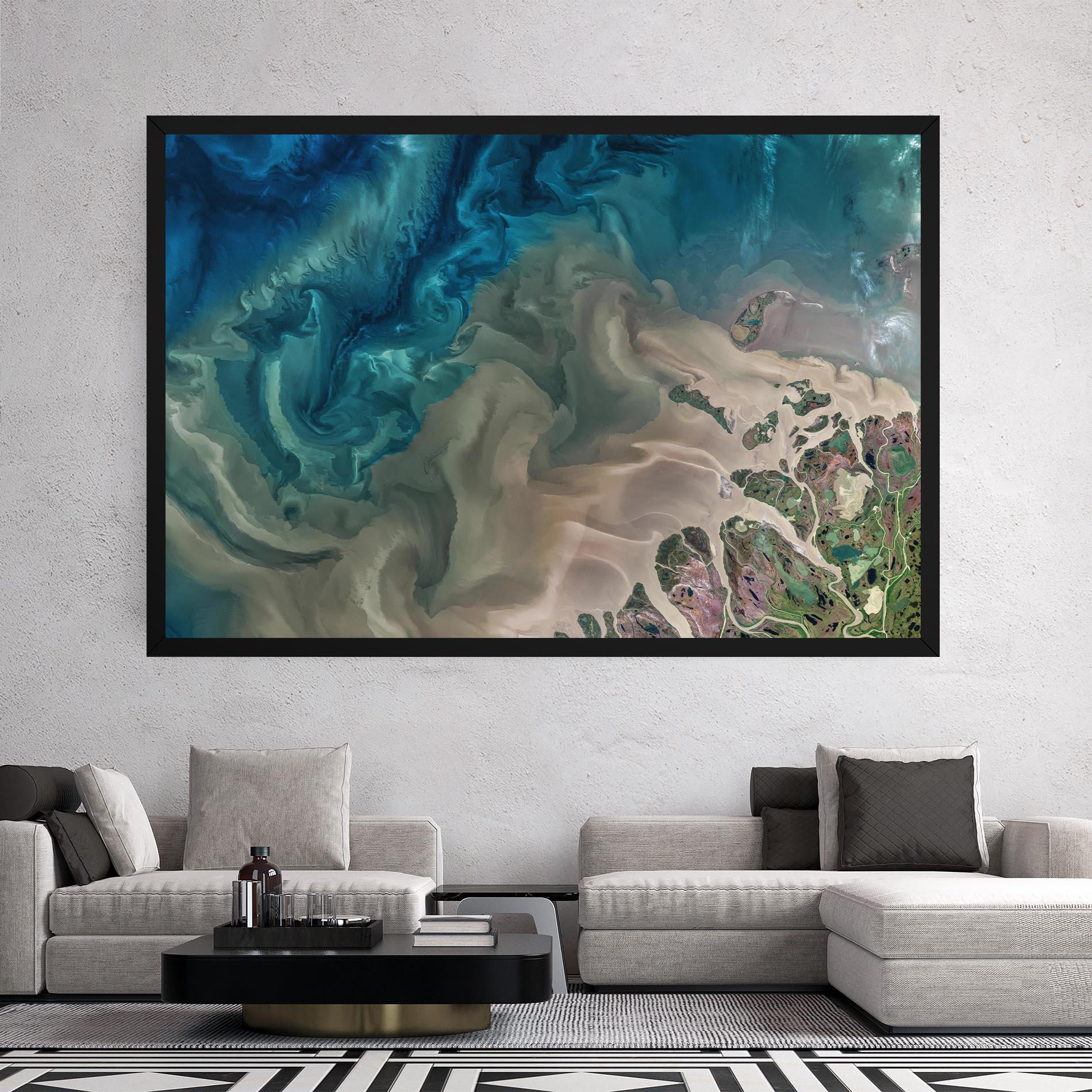 Tablou Canvas Ocean Blue Marble mockup 2