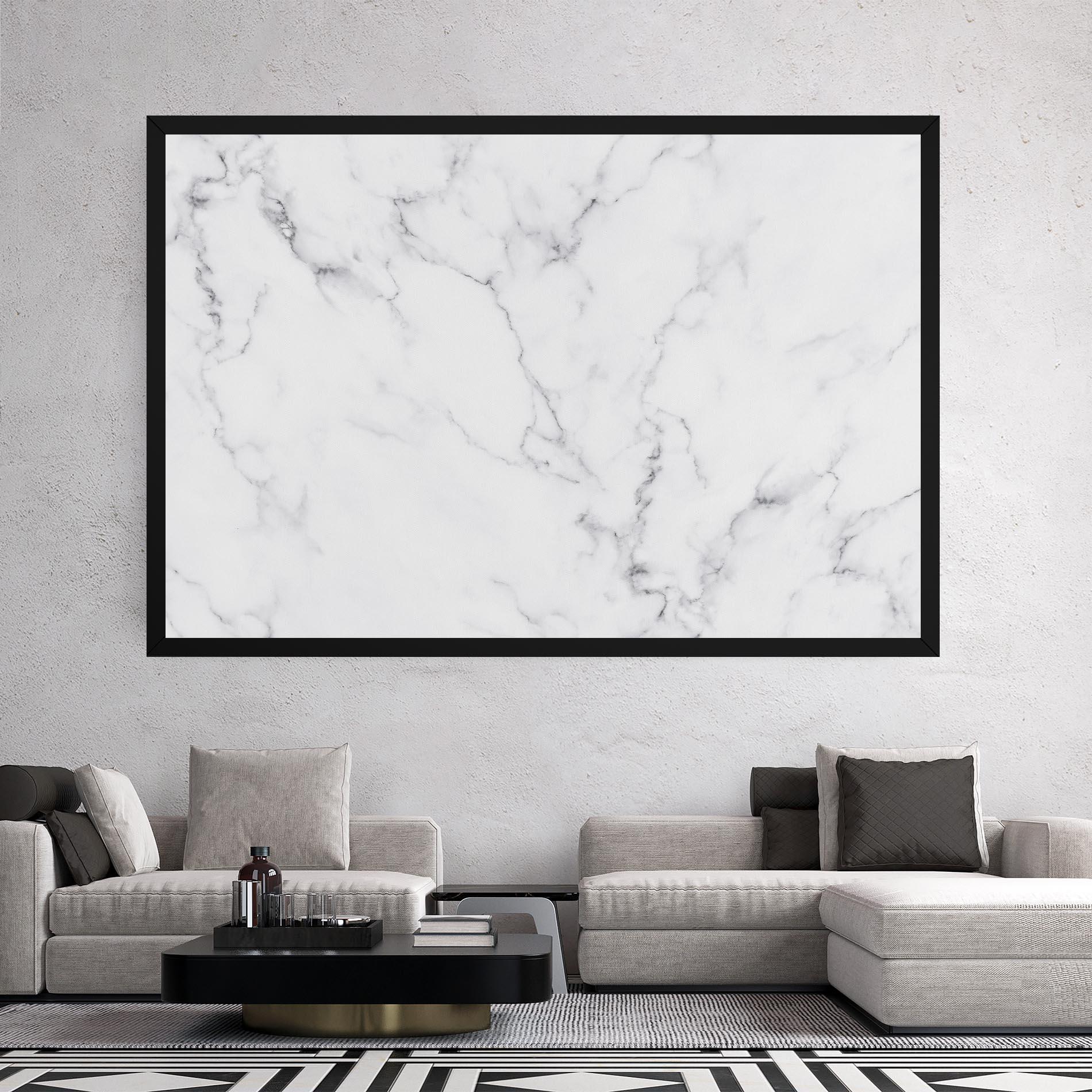 Tablou Canvas White Marble Texture mockup 2