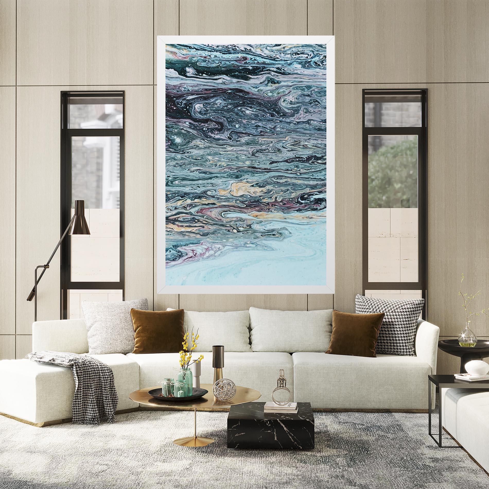 Tablou Canvas Light Blue Abstract mockup 2