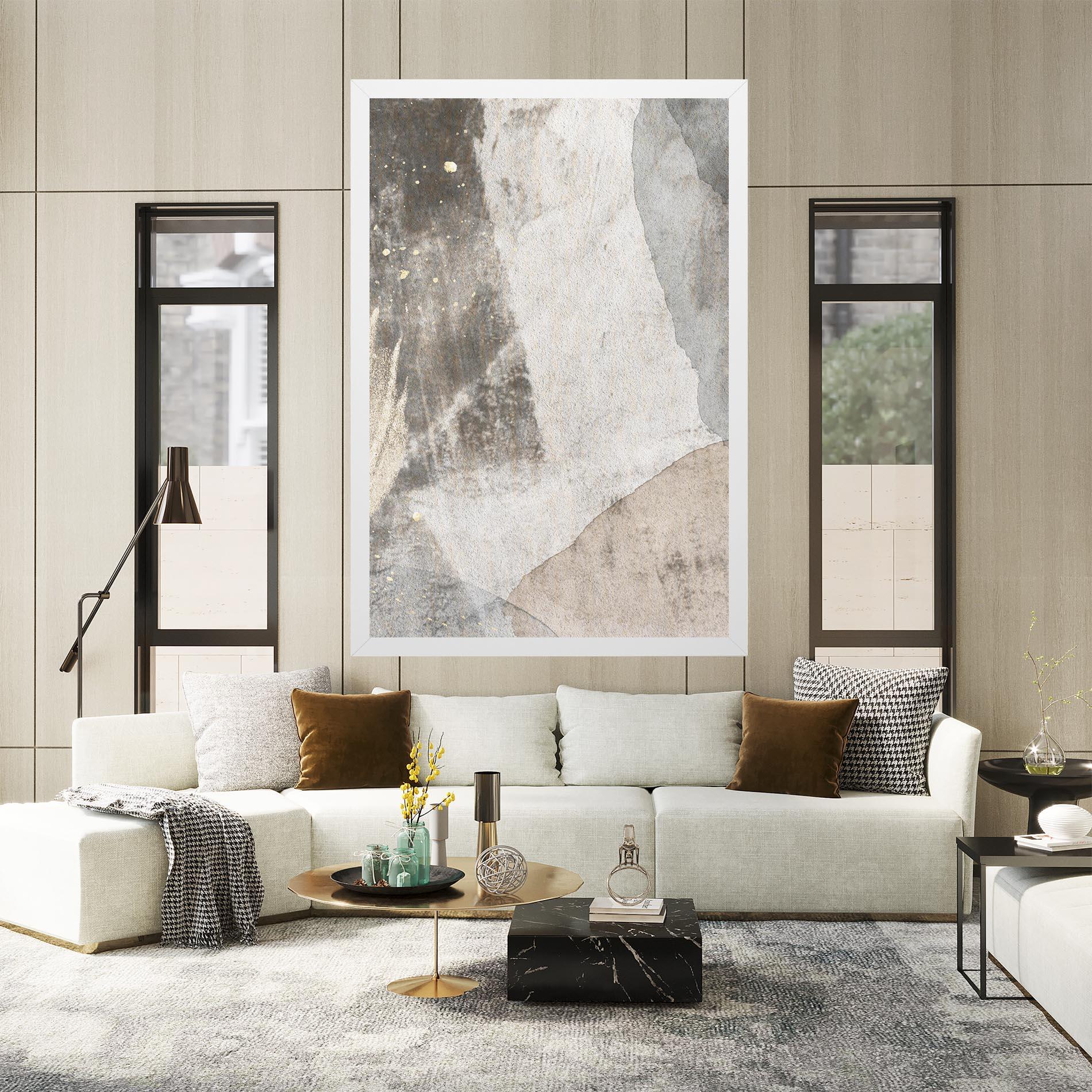 Tablou Canvas Light Cream Marble mockup 2