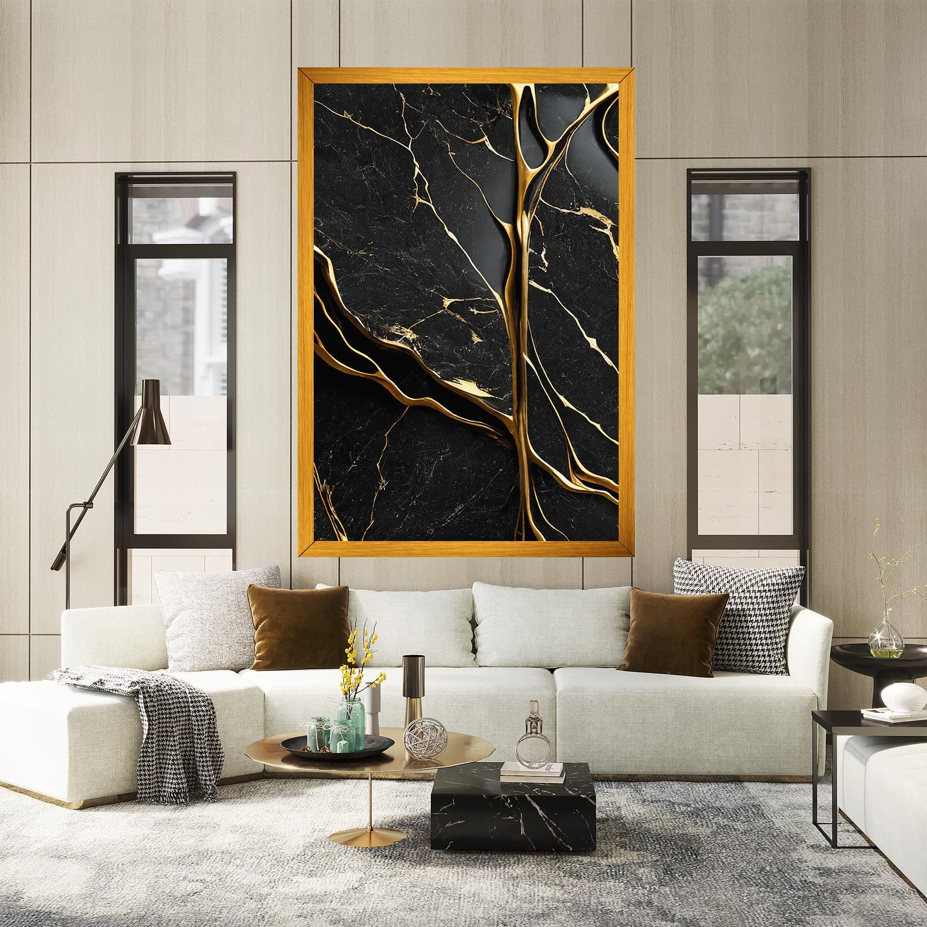 Black Square Marble mockup 2