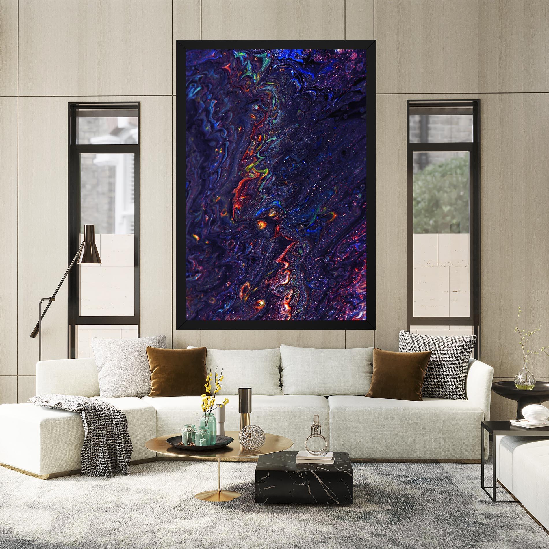 Tablou Canvas Dark Purple Texture mockup 2