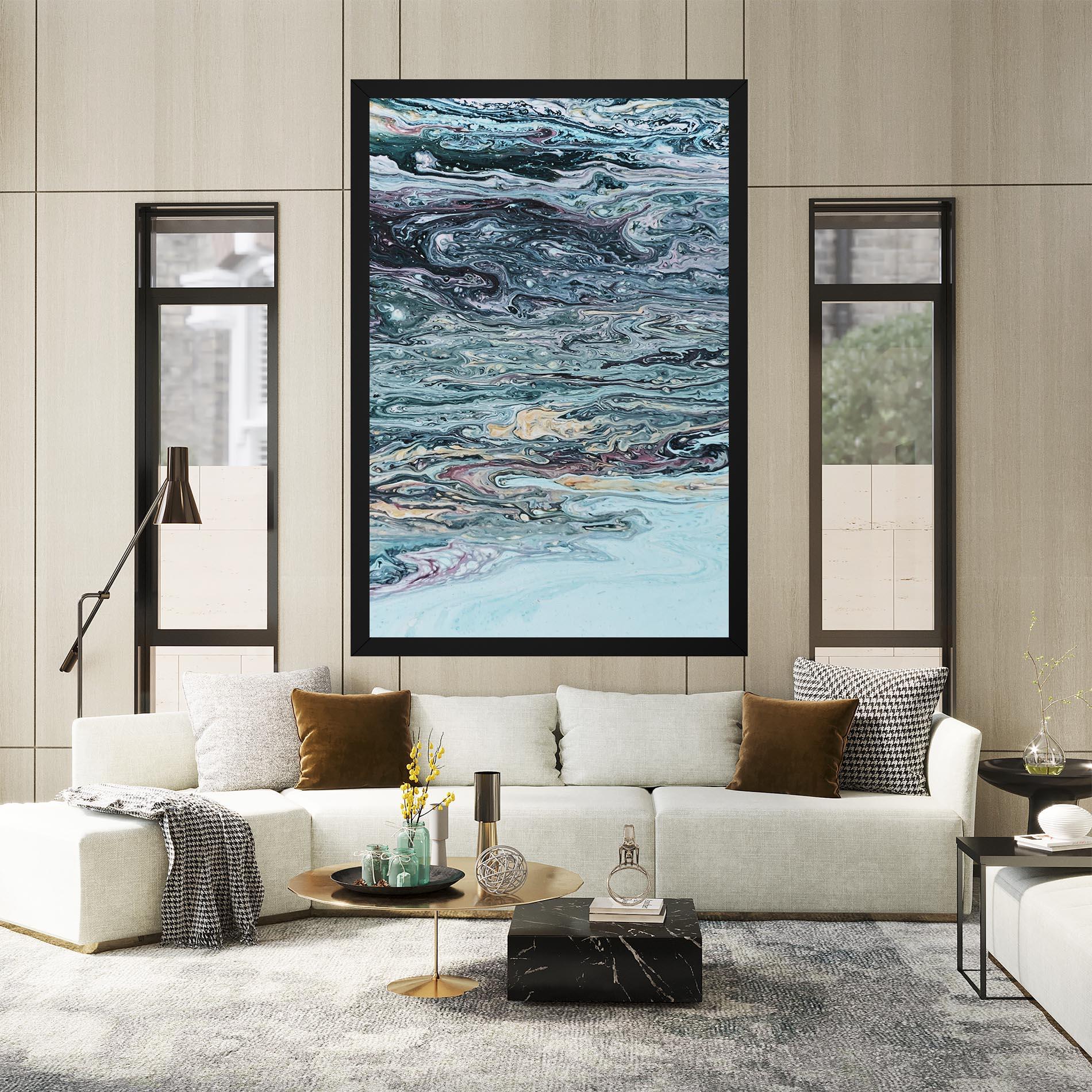 Tablou Canvas Light Blue Abstract mockup 2