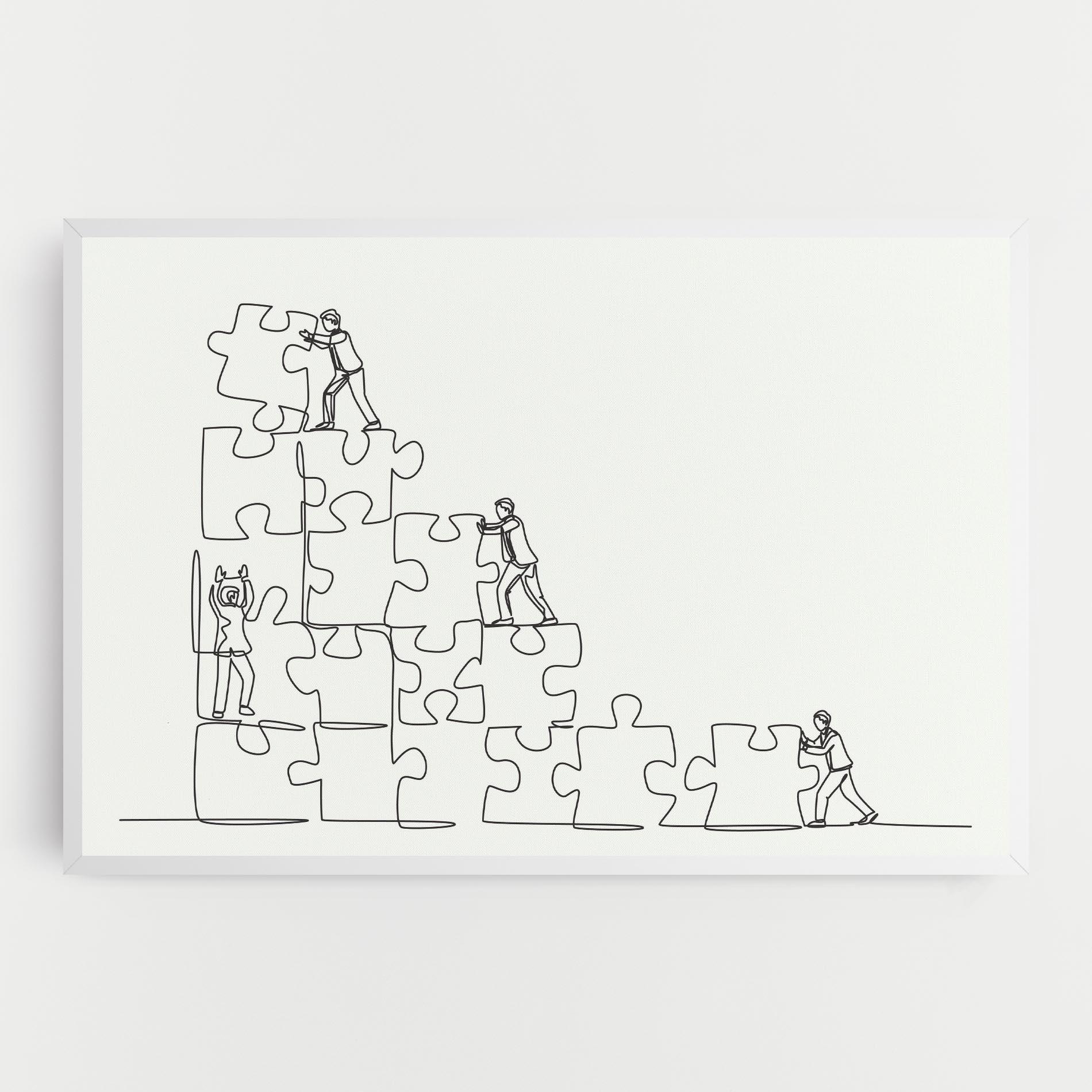 Tablou Canvas Businessman Up mockup 0