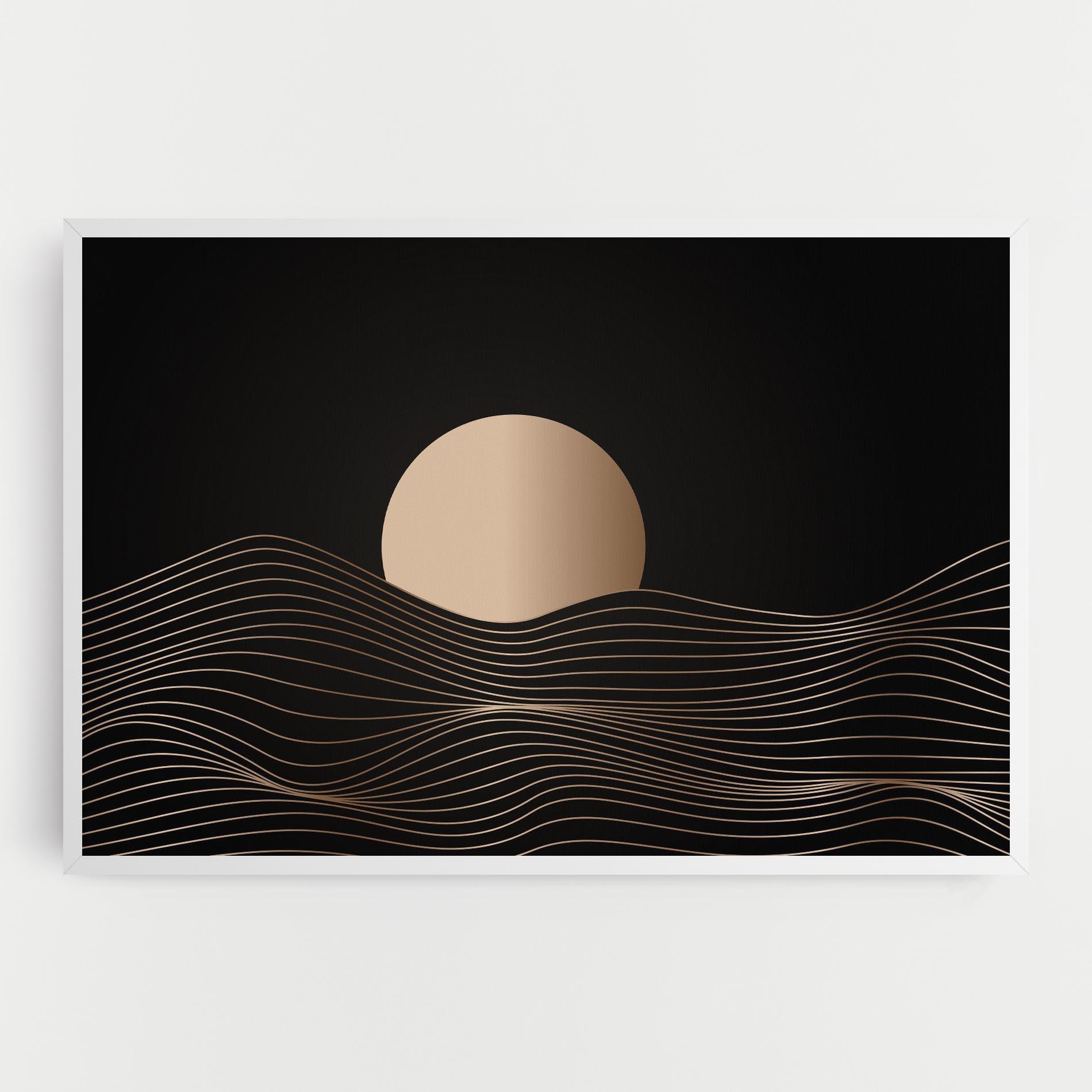 Tablou Canvas Cream Moon mockup 0