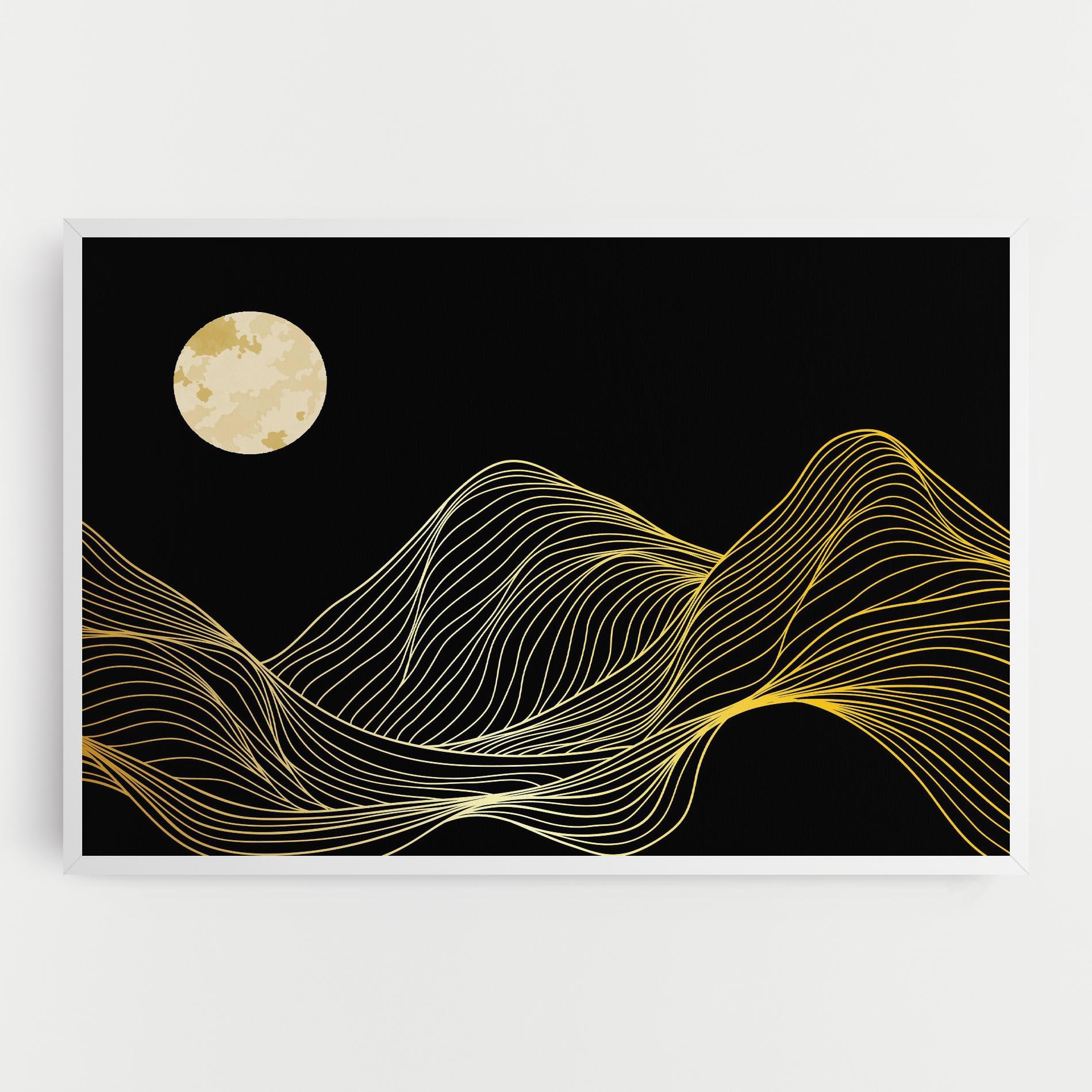 Tablou Canvas Gold Moon mockup 0