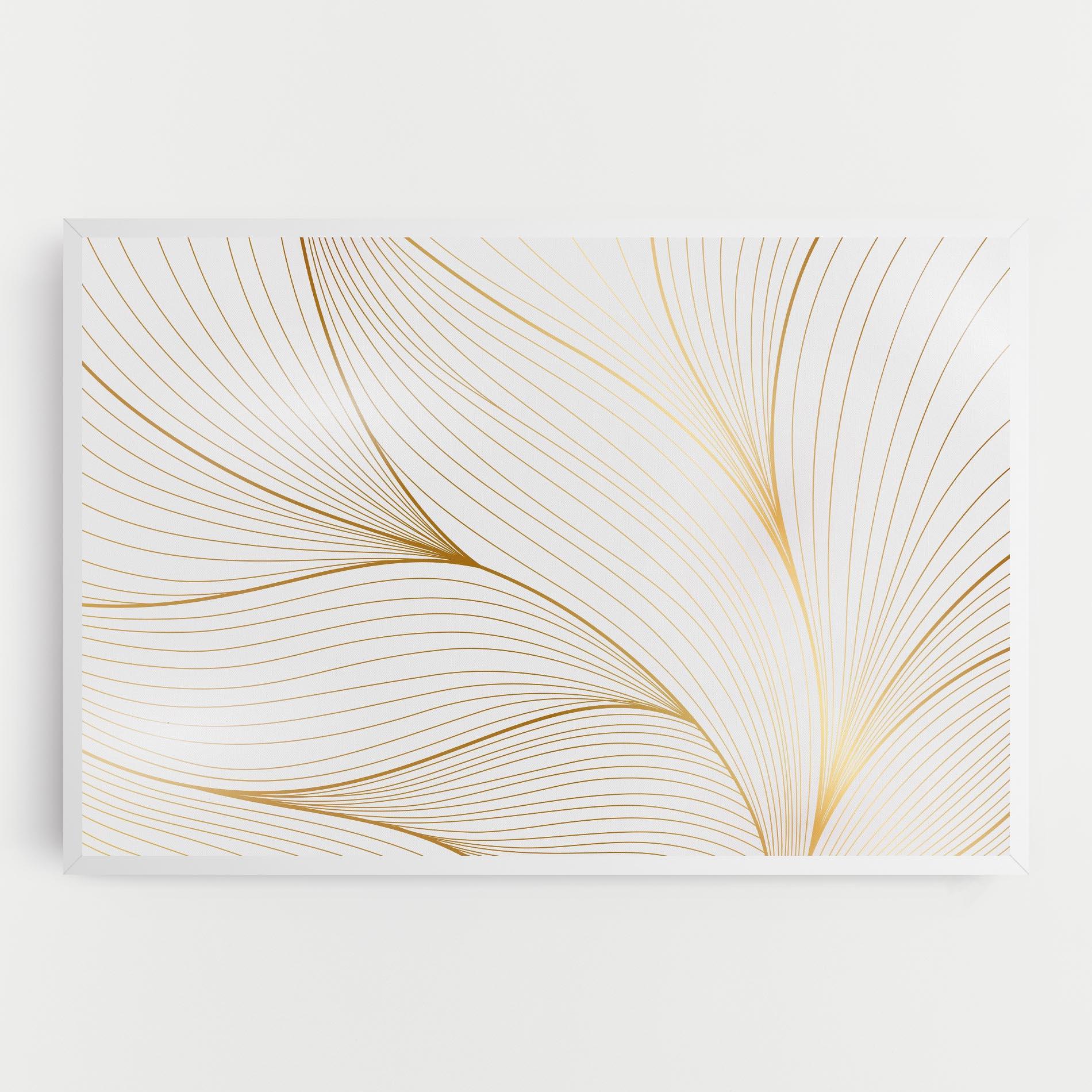 Tablou Canvas Gold Wave mockup 0