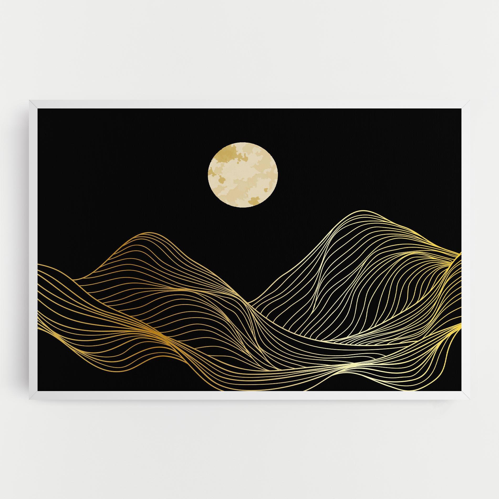 Tablou Canvas Golden Moon mockup 0