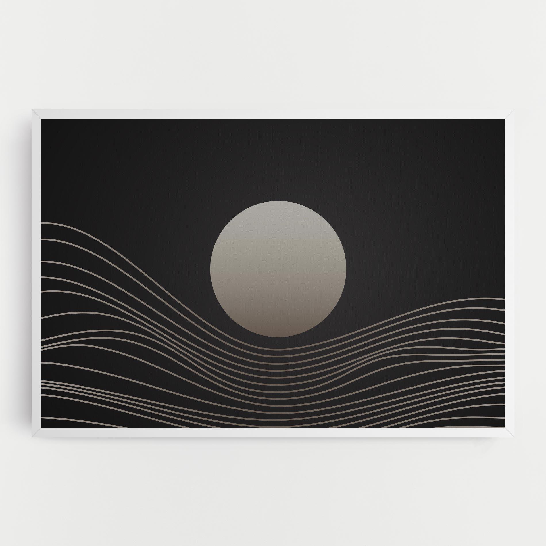 Tablou Canvas Grey Moon mockup 0