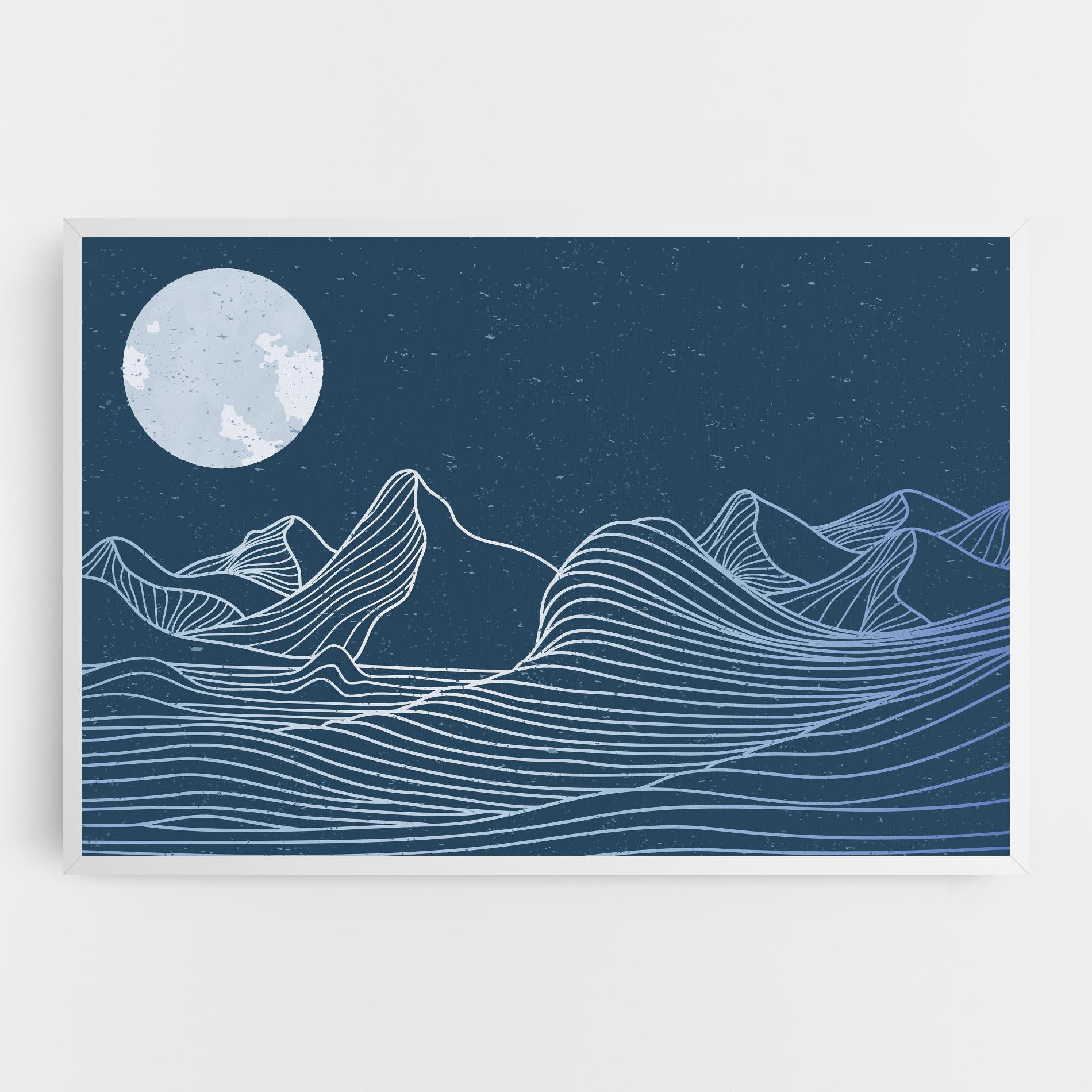 Tablou Canvas Ocean Blue Wave mockup 0